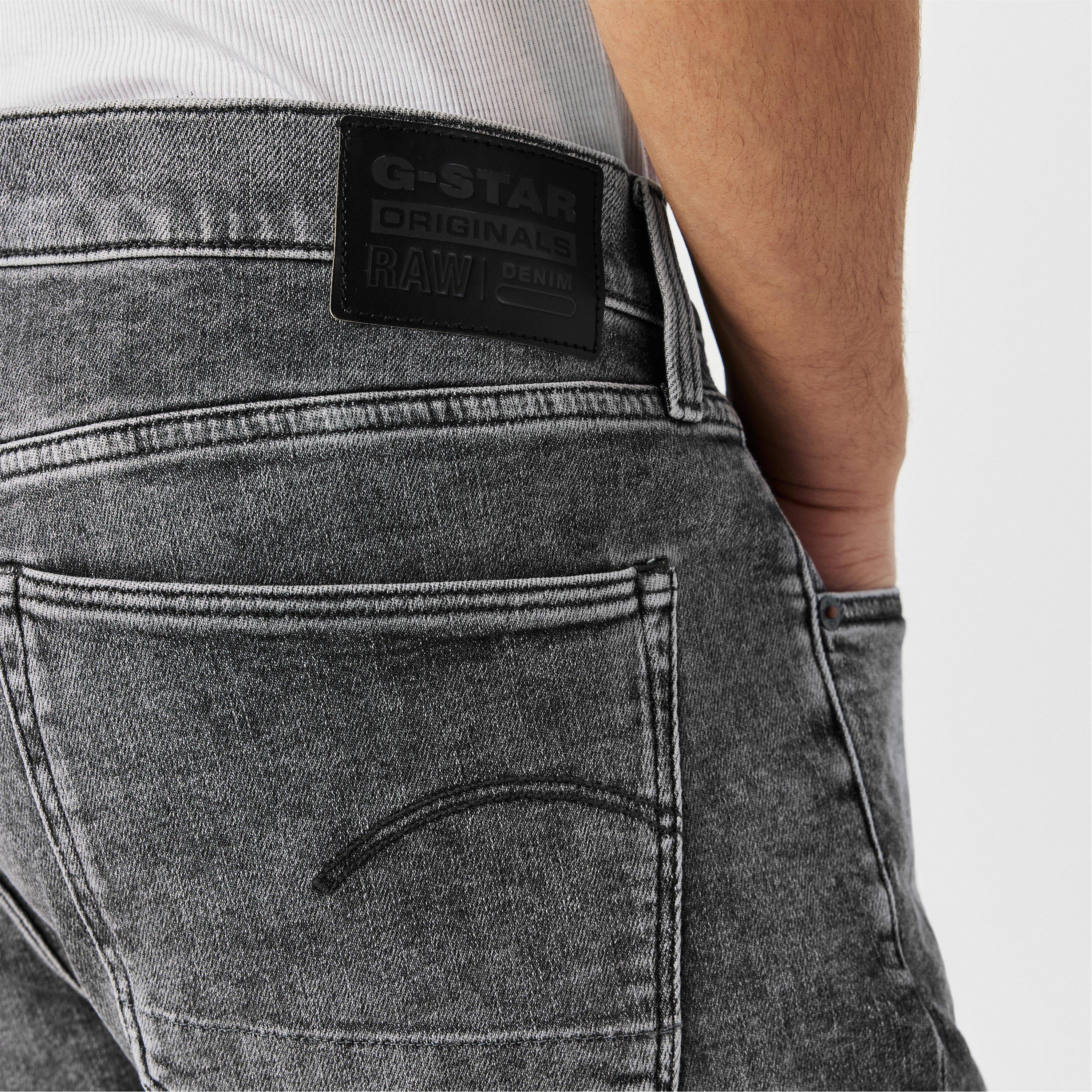 Faded Gry - G Star - 3301 Slim Denim Shorts - 5