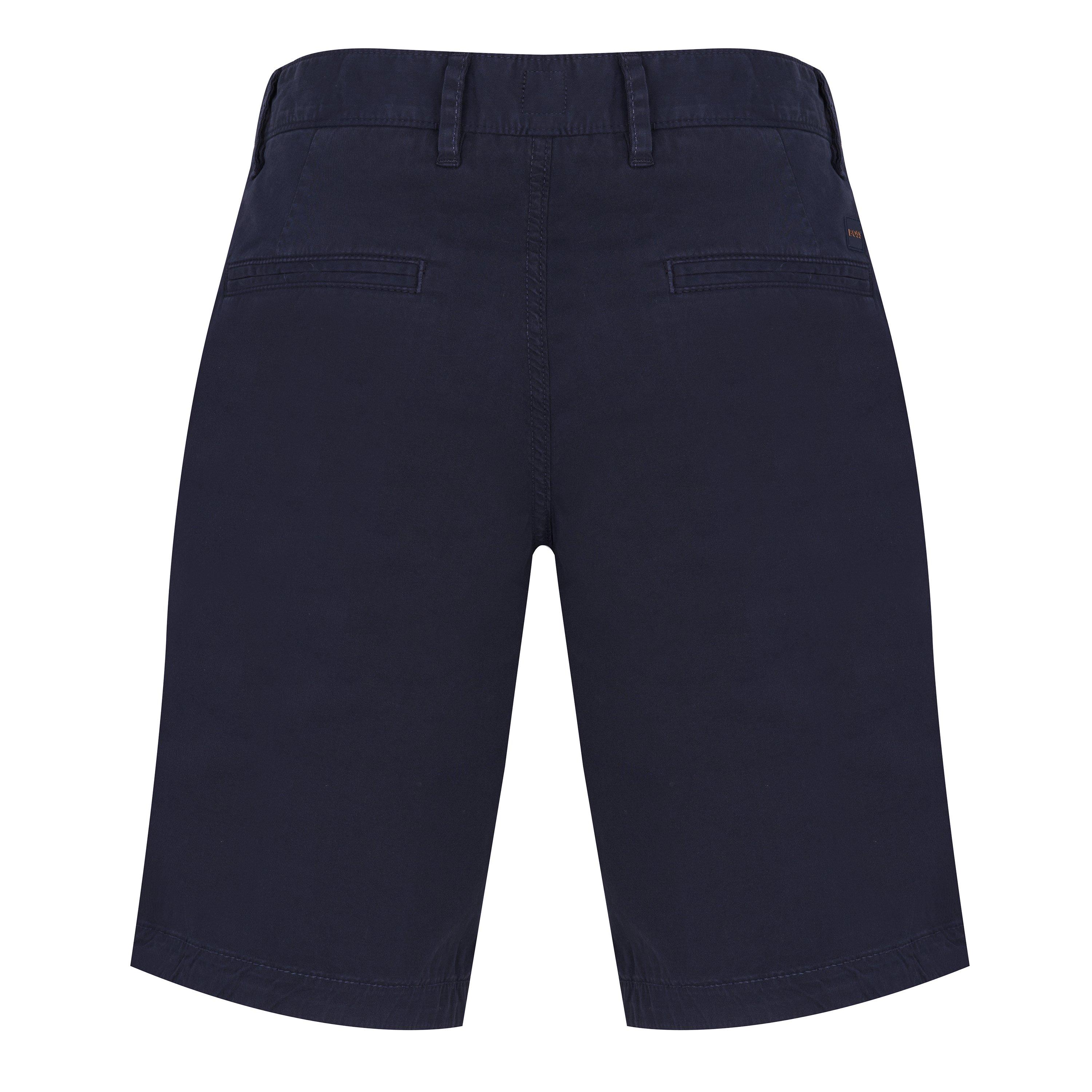Navy 404 - Boss - Men's ChinoSlim Soft Cotton Blend Shorts - 2