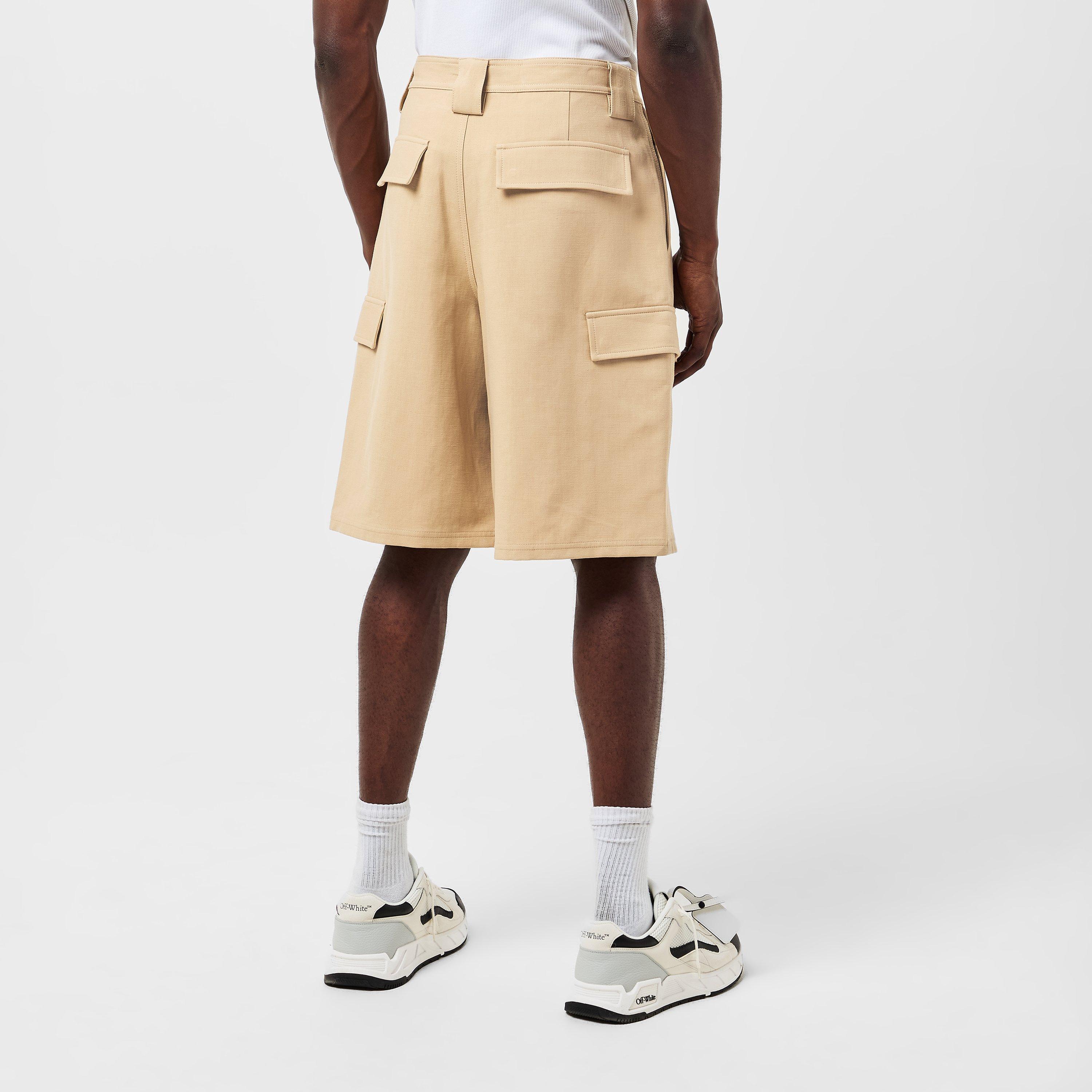 Sand - Off White - Men's Cargo Shorts - 4
