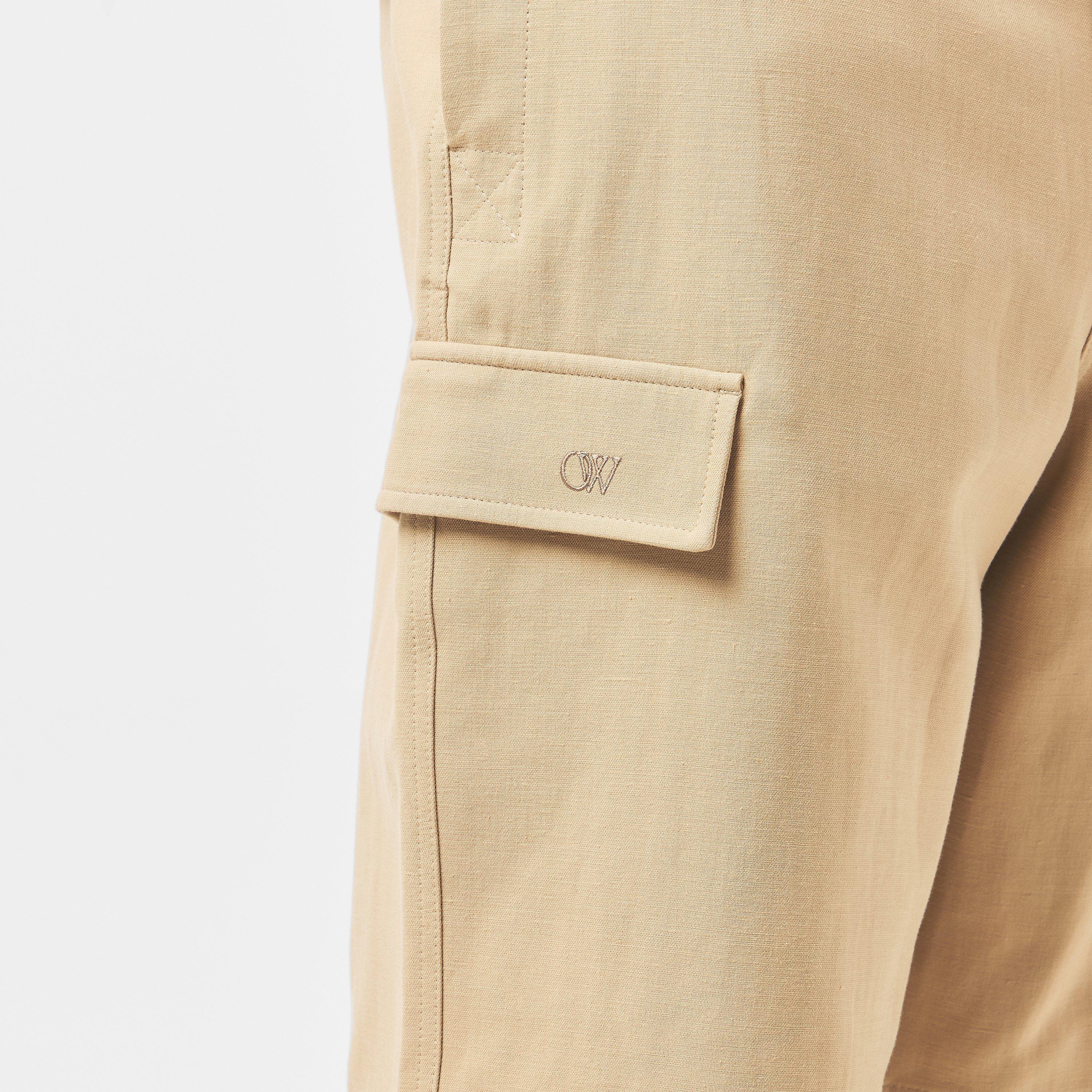 Sand - Off White - Men's Cargo Shorts - 5