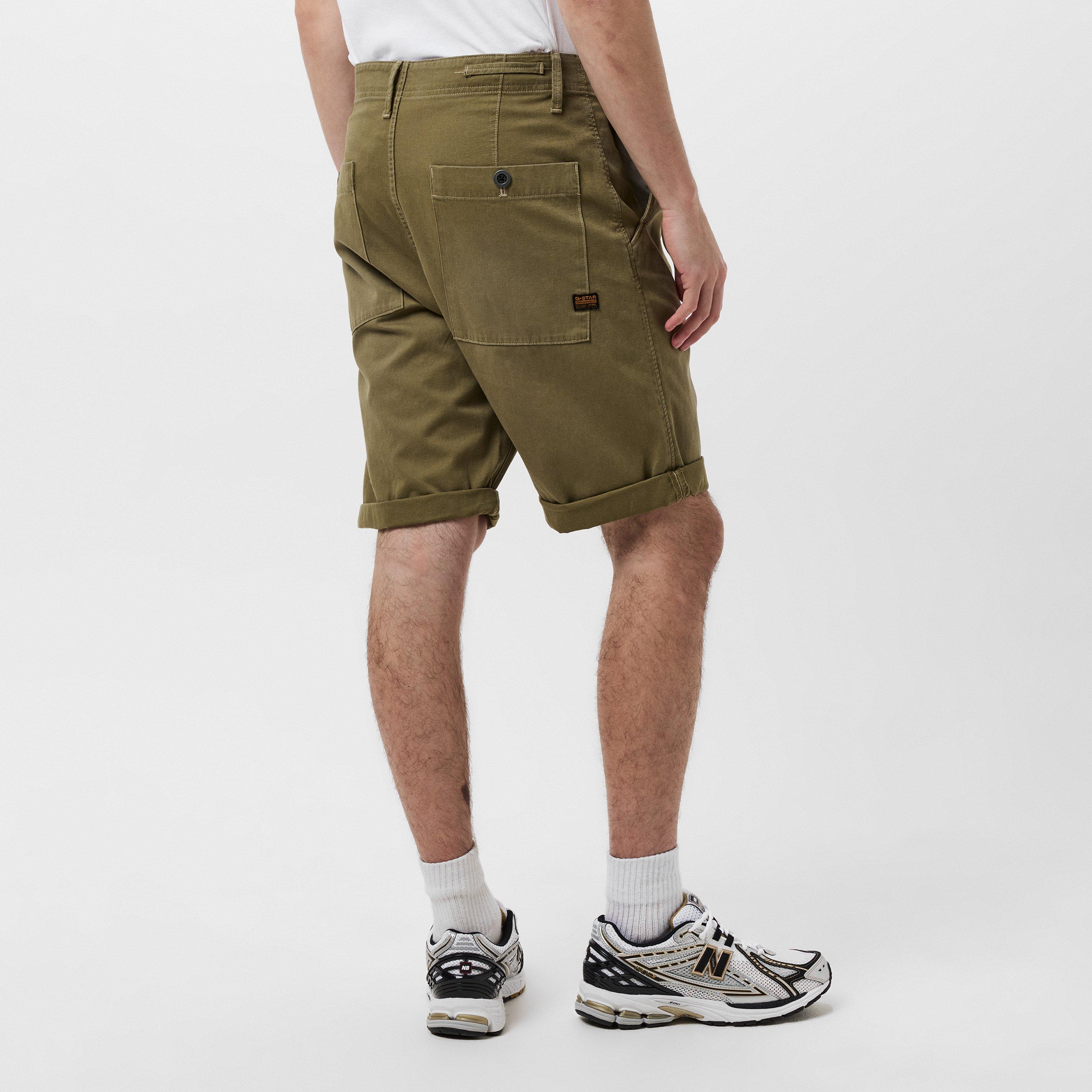 Smk Olive - G Star - Pleated Chino Shorts - 4