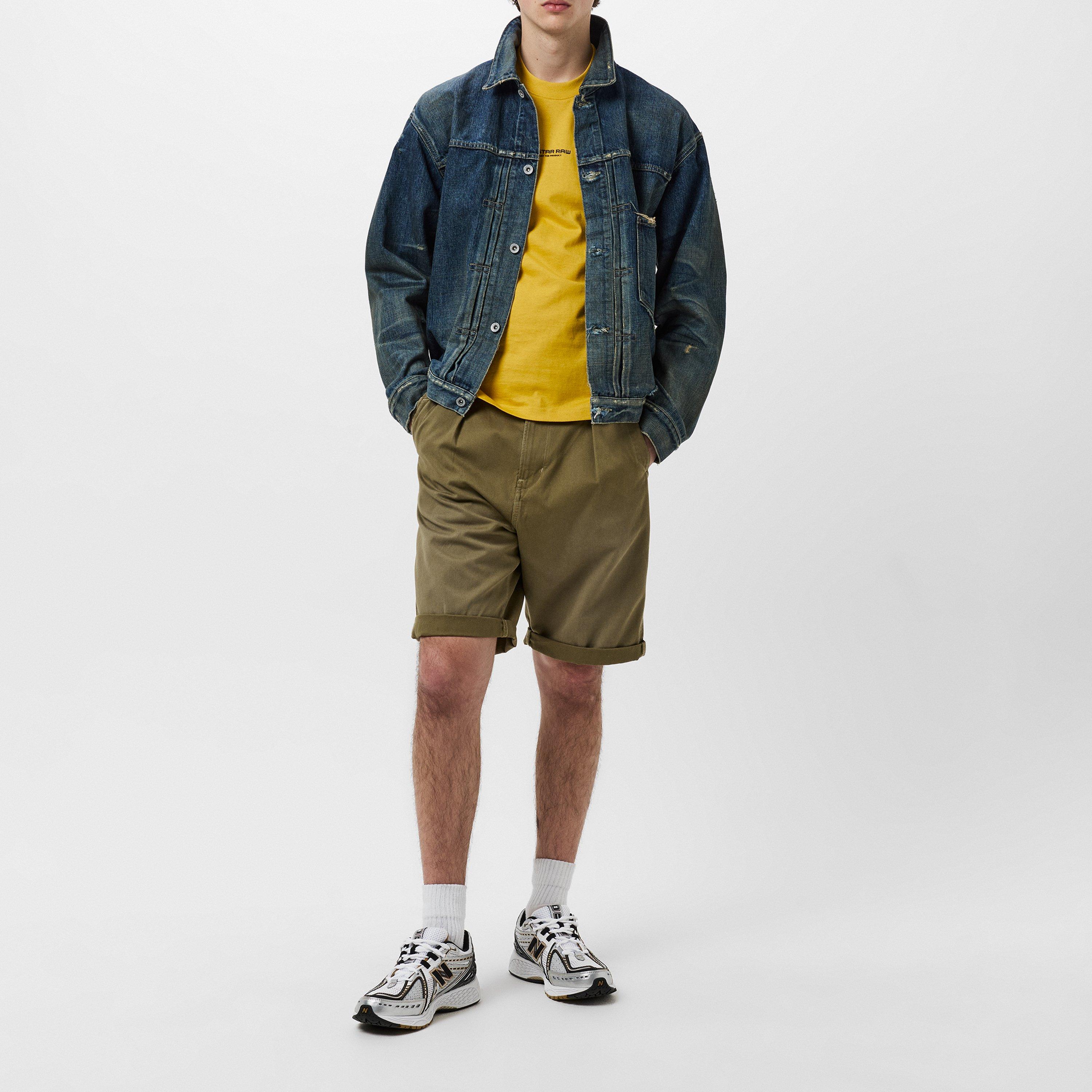Smk Olive - G Star - Pleated Chino Shorts - 6