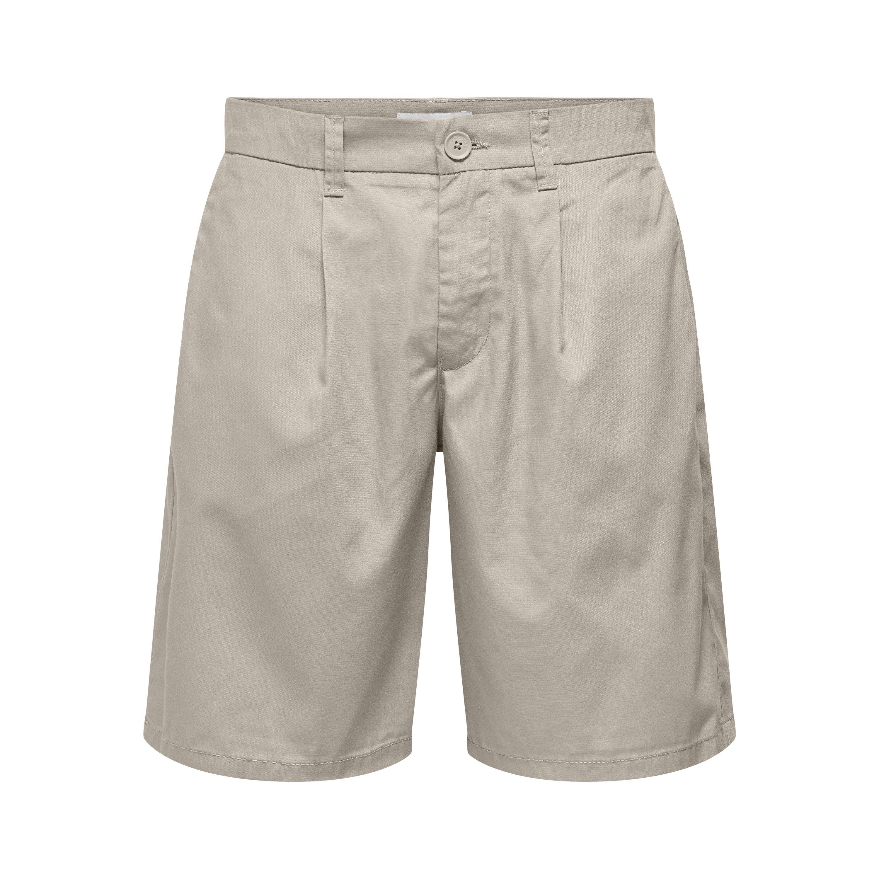 Only And Sons Men's Chino Shorts - Silver Lining - X Large