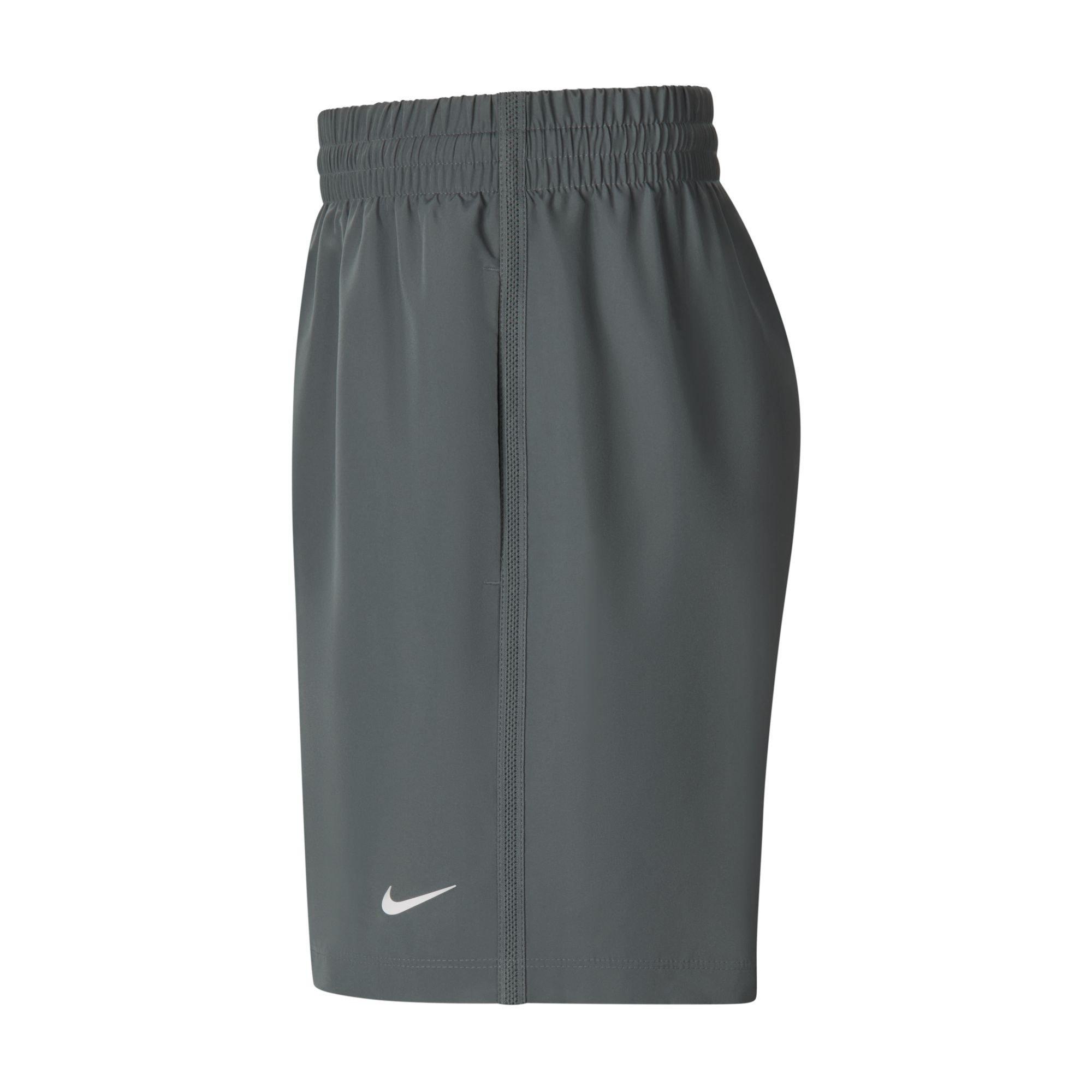 Smoke Grey/Wht - Nike - Kids' Performance Gym Shorts - 10