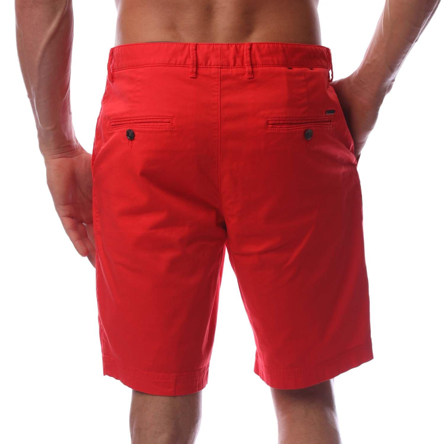 Bright Red - Boss - Men's Slice Chino Shorts - 3