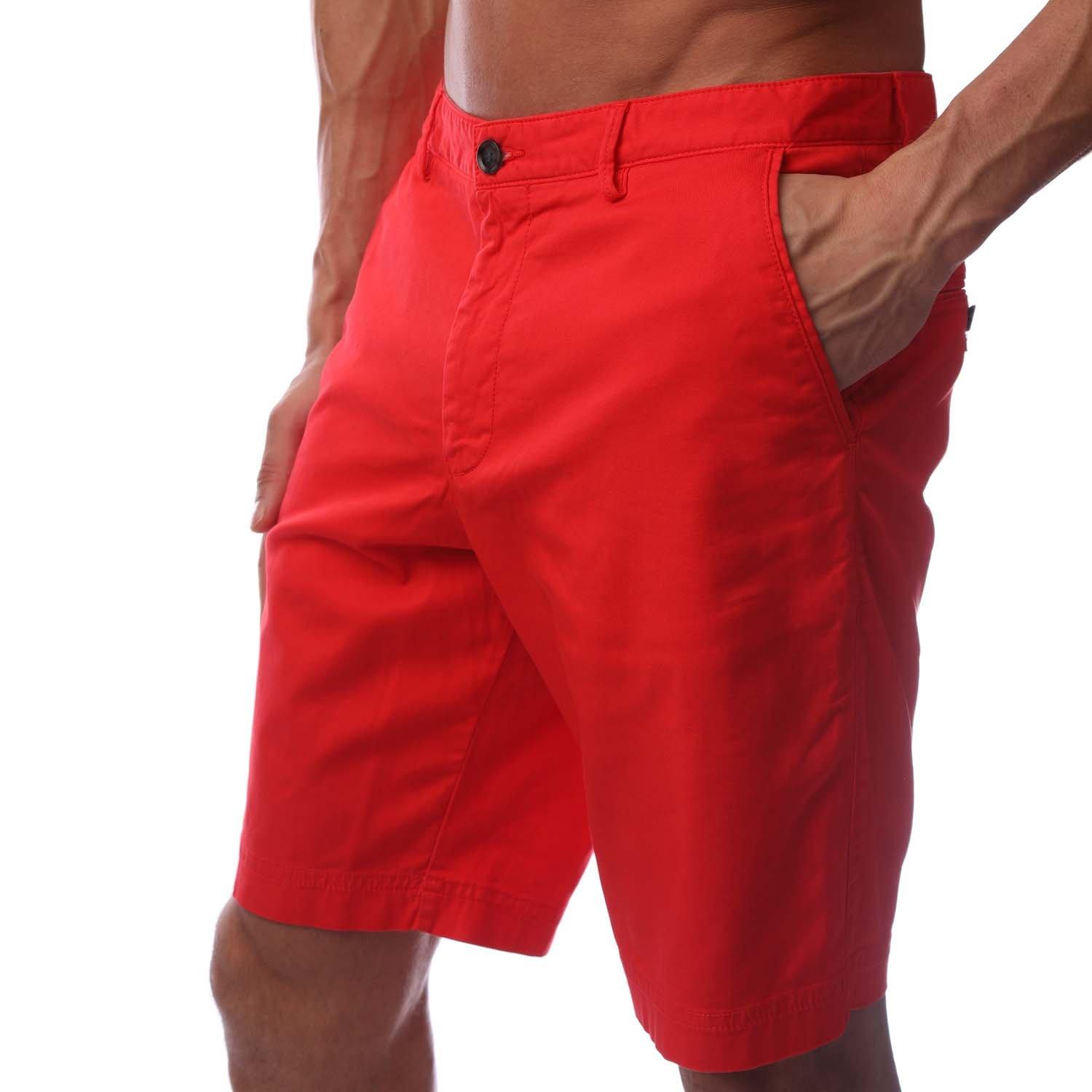 Bright Red - Boss - Men's Slice Chino Shorts - 4
