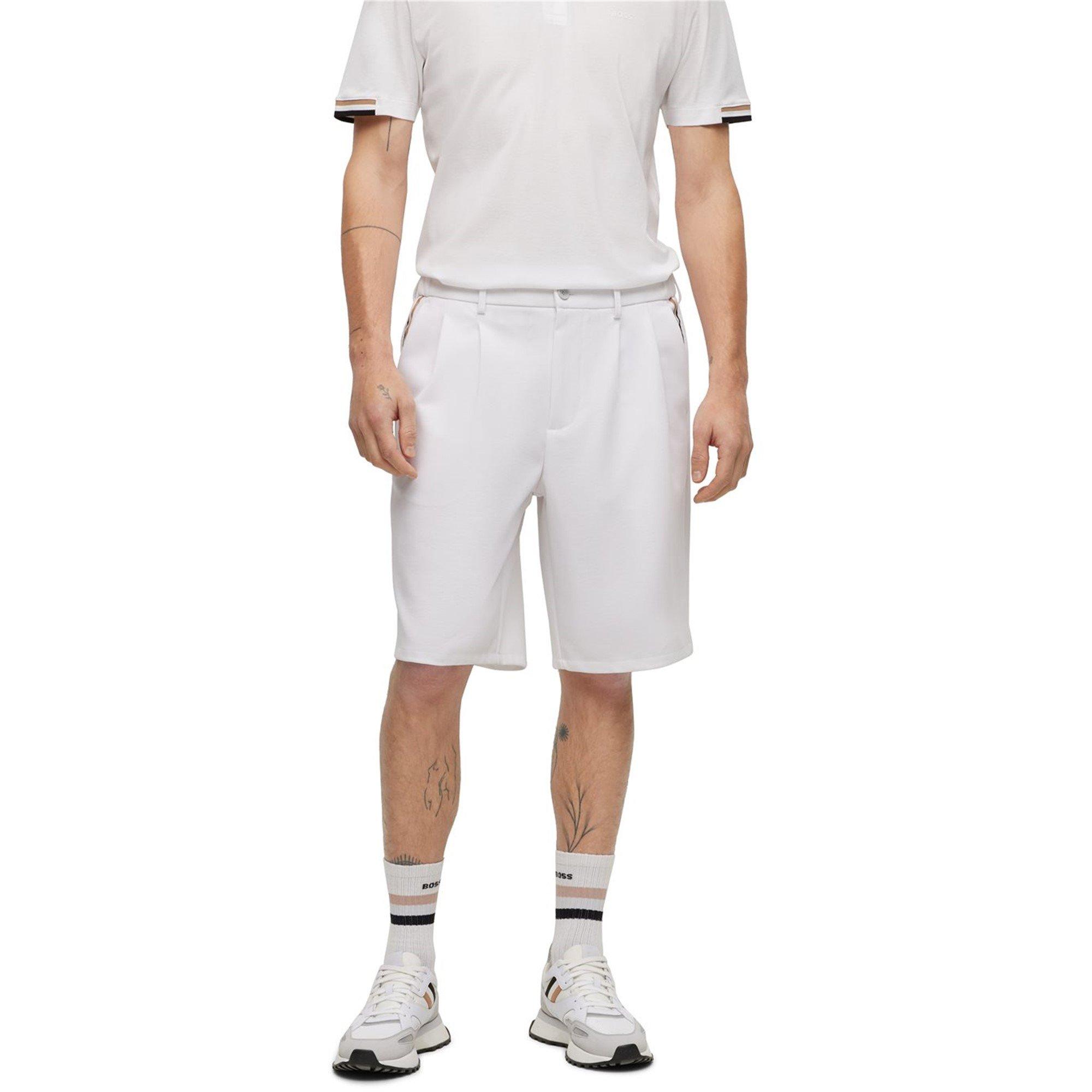 White - Boss - Men's S Hammer Chino Shorts - 2