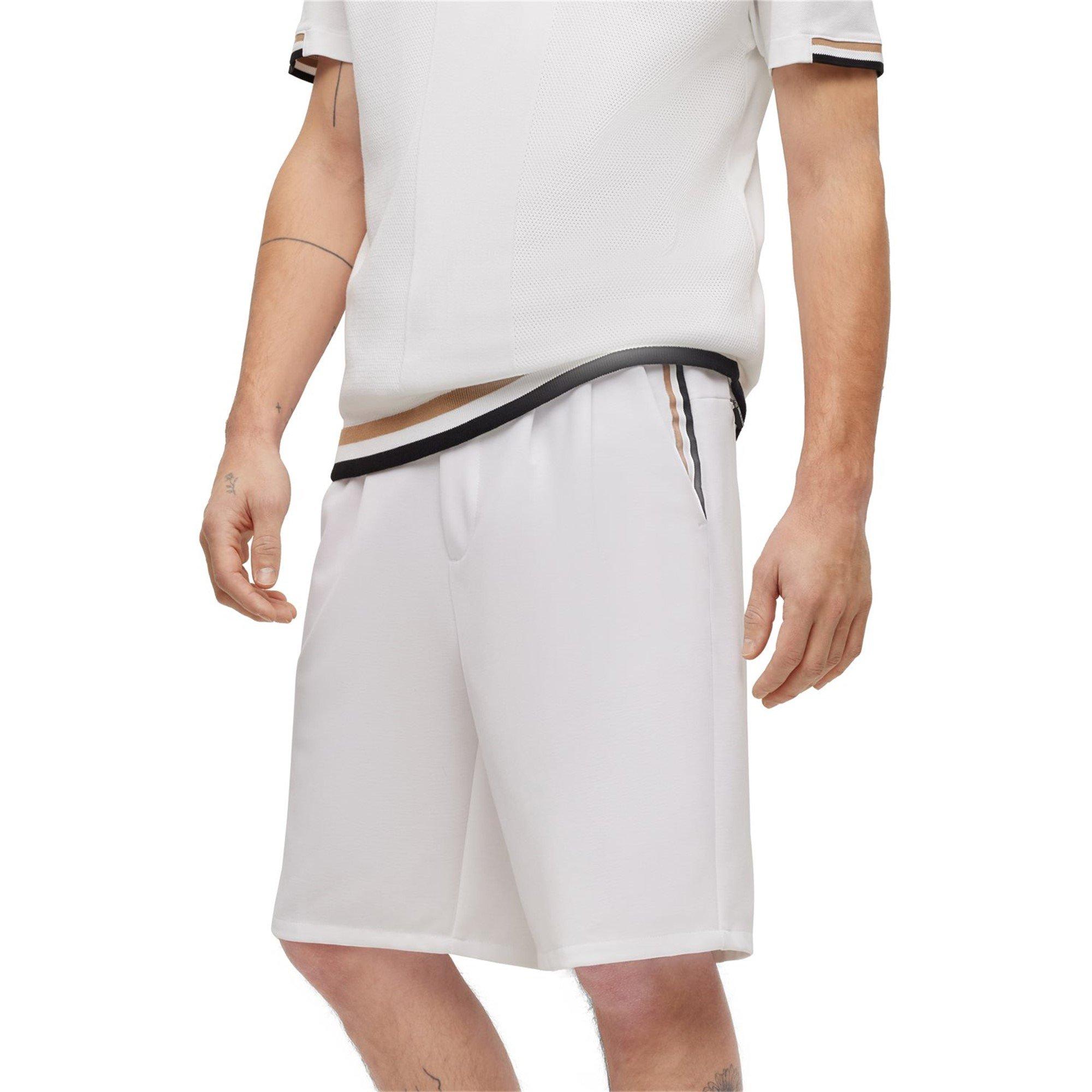 White - Boss - Men's S Hammer Chino Shorts - 4