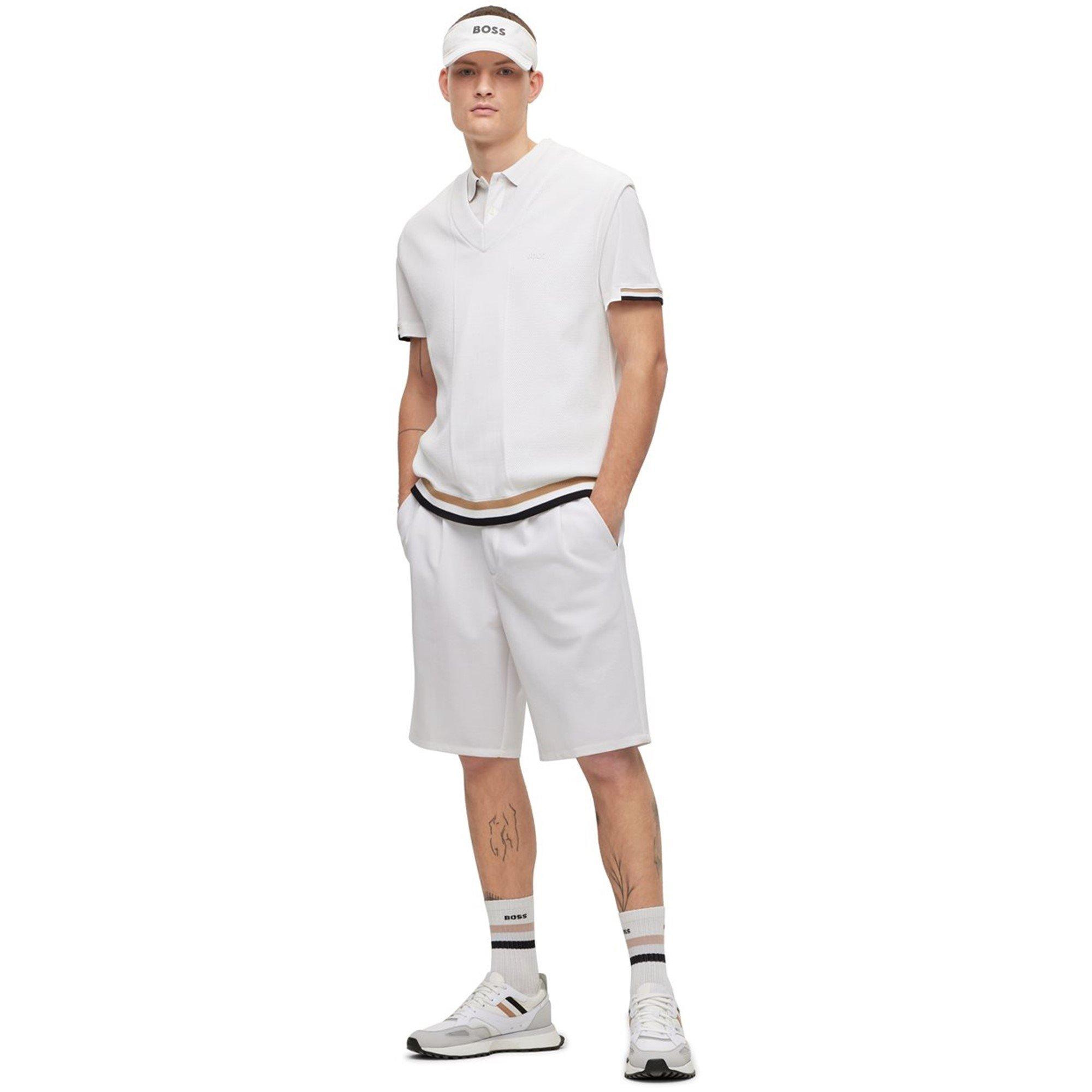 White - Boss - Men's S Hammer Chino Shorts - 5