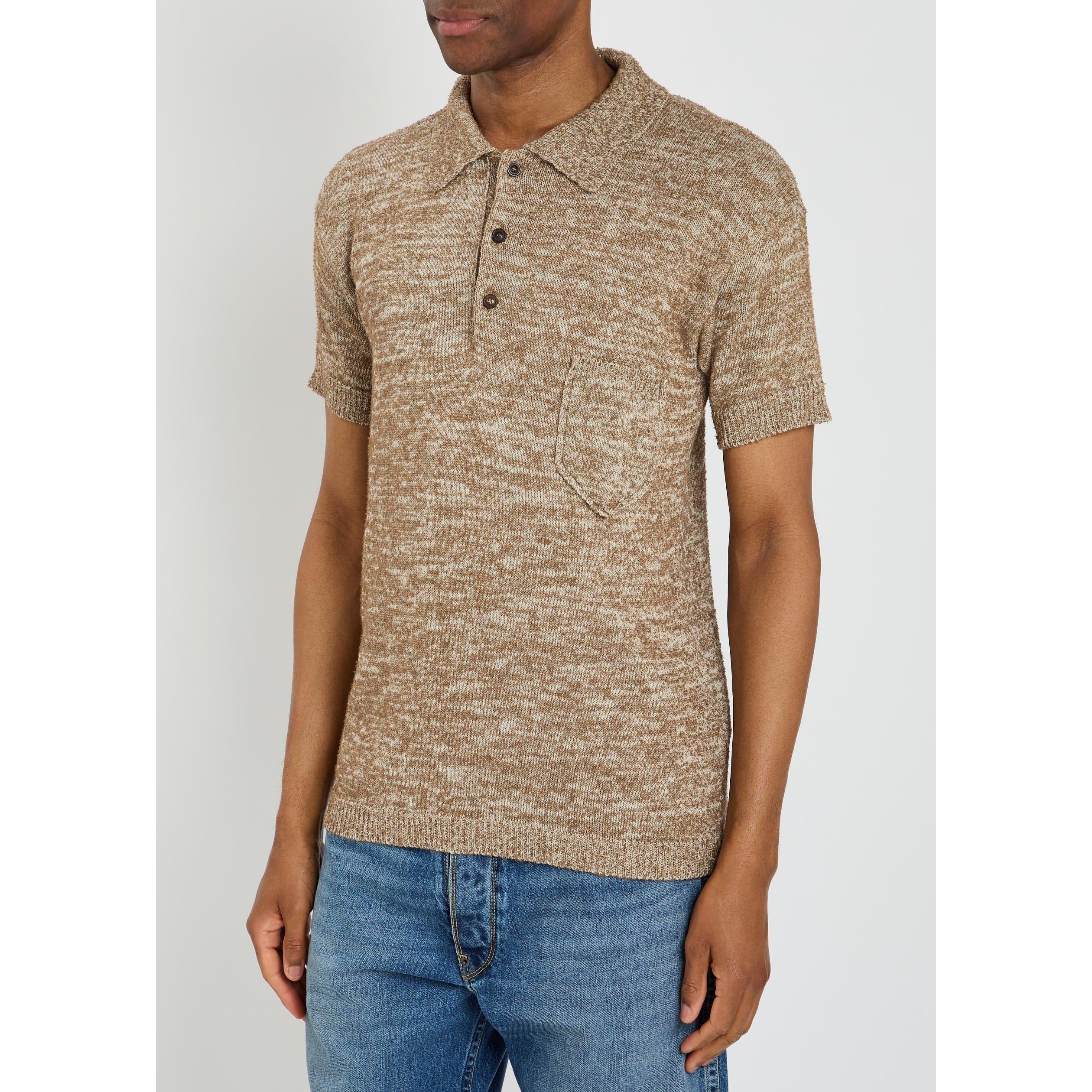 BEIGE - Maison Margiela - MM SS KNIT POLO - 2