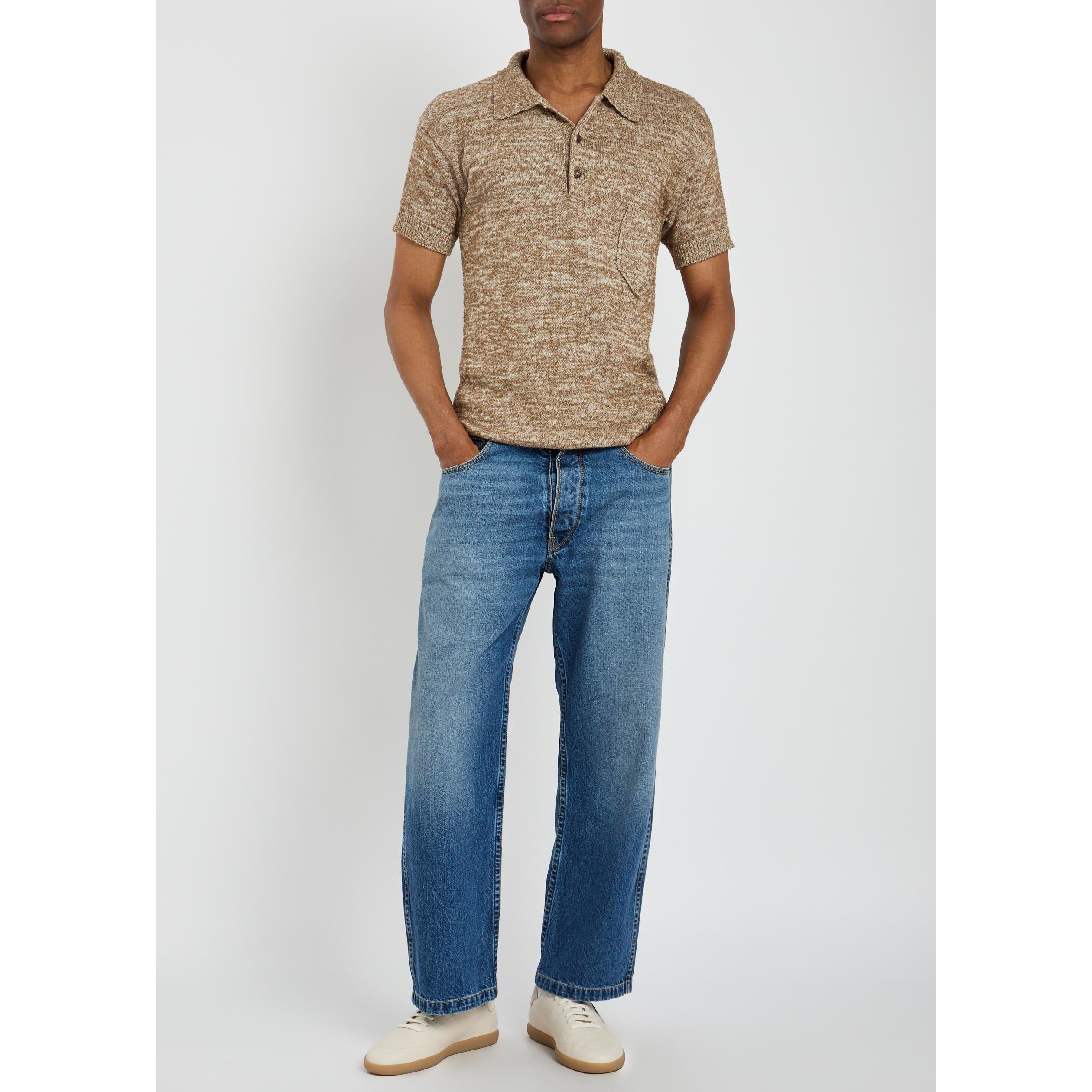 BEIGE - Maison Margiela - MM SS KNIT POLO - 5