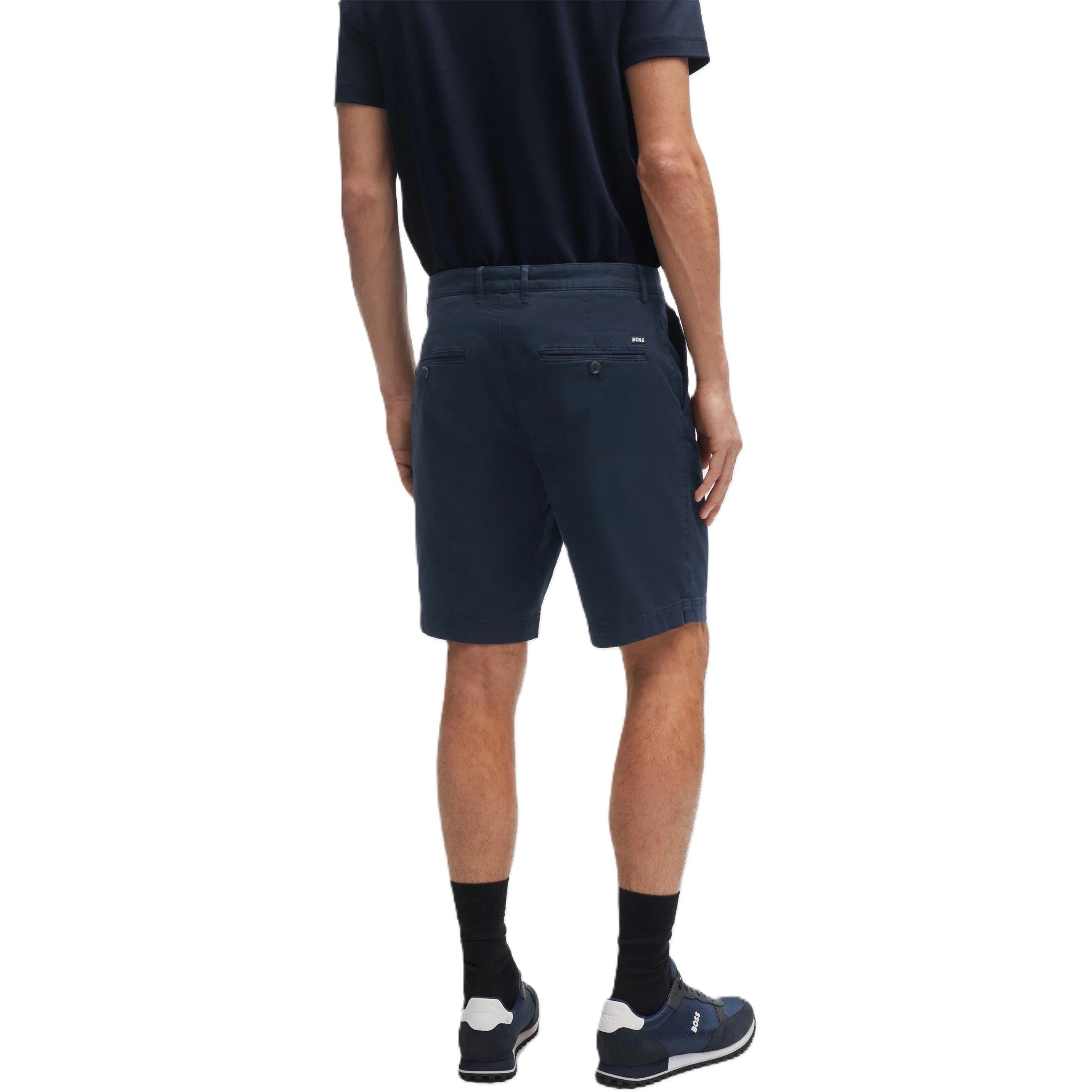 Dark Blue - Boss - Men's Sliceshort Chino Shorts - 2