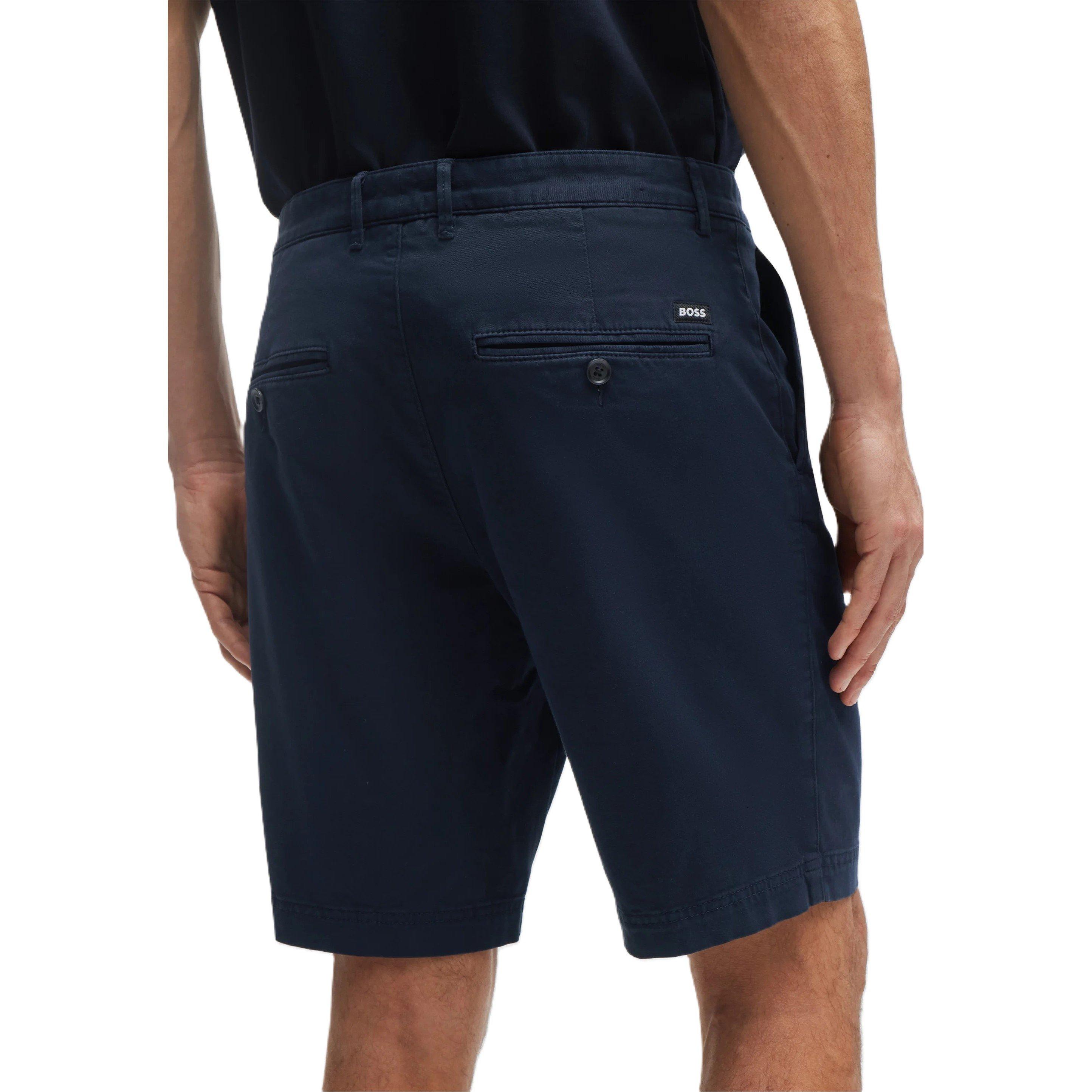 Dark Blue - Boss - Men's Sliceshort Chino Shorts - 3