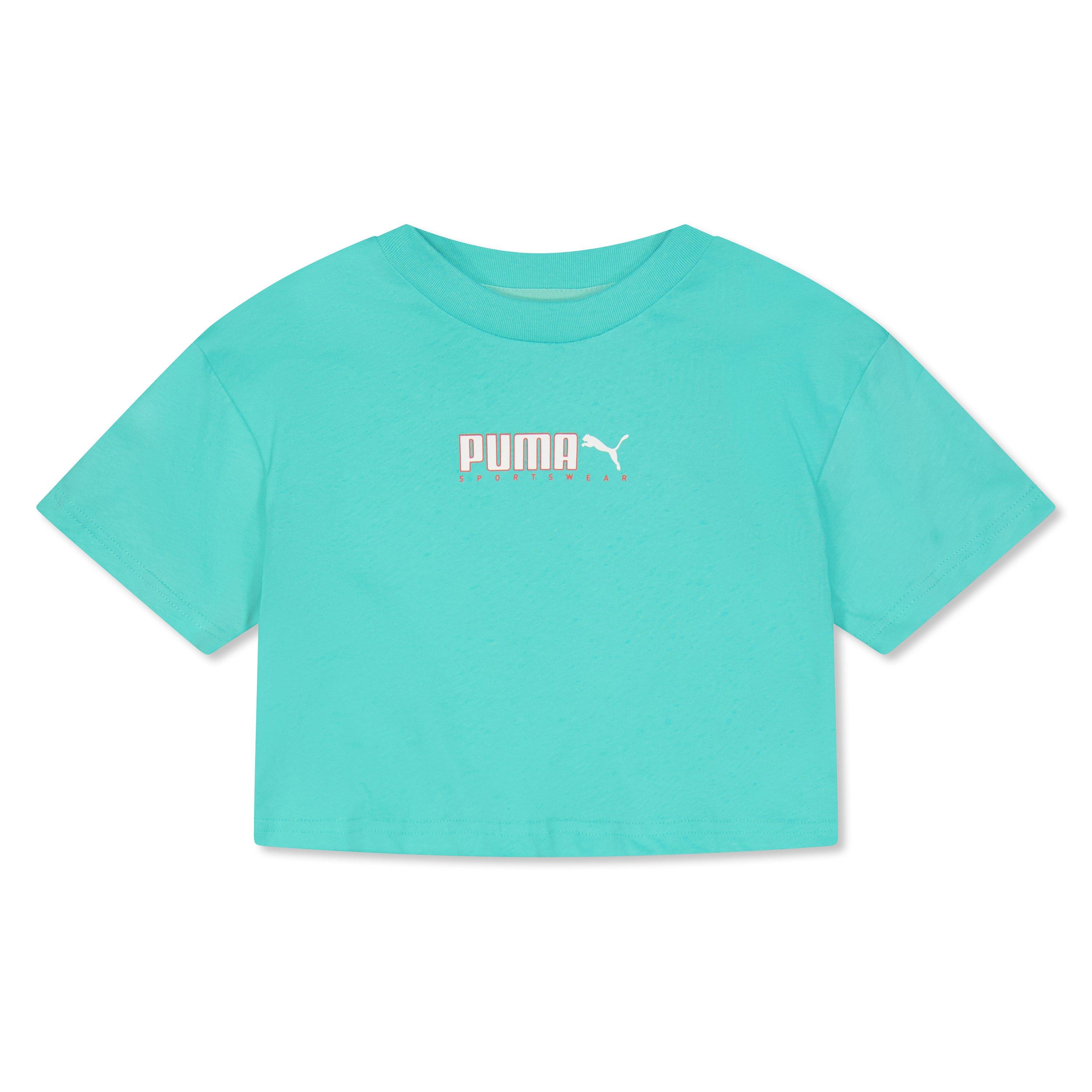 Aqua - Puma - Kids' Fleece Jogger Shorts - 1