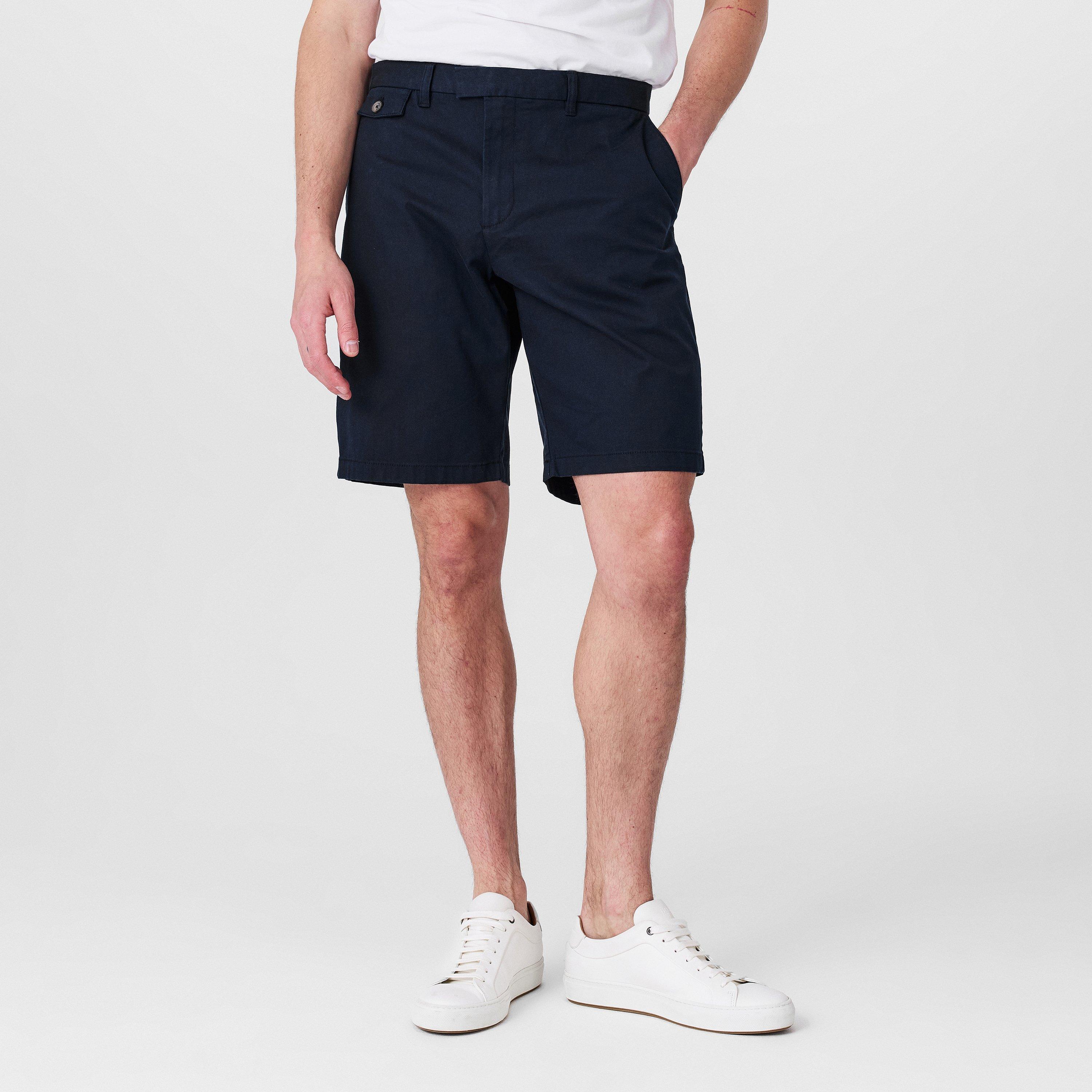 Navy - Ted Baker - Men's Alscot Chino Shorts - 3