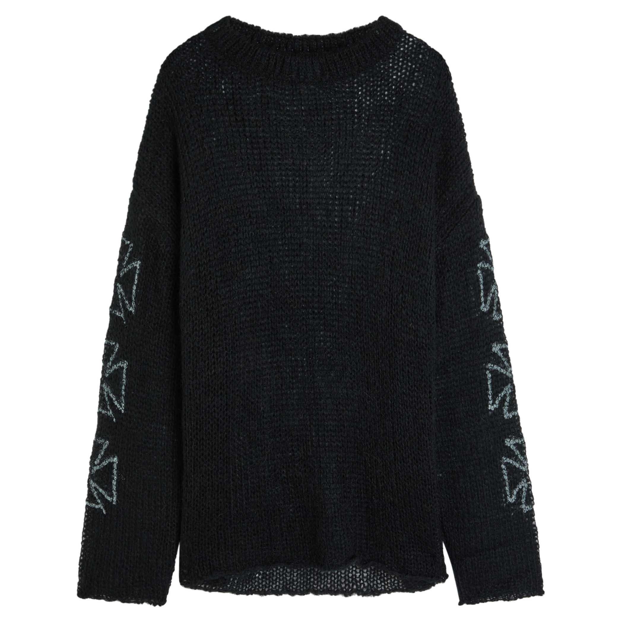 BLACK - Unknown - AY LOOSE CROSS KNIT