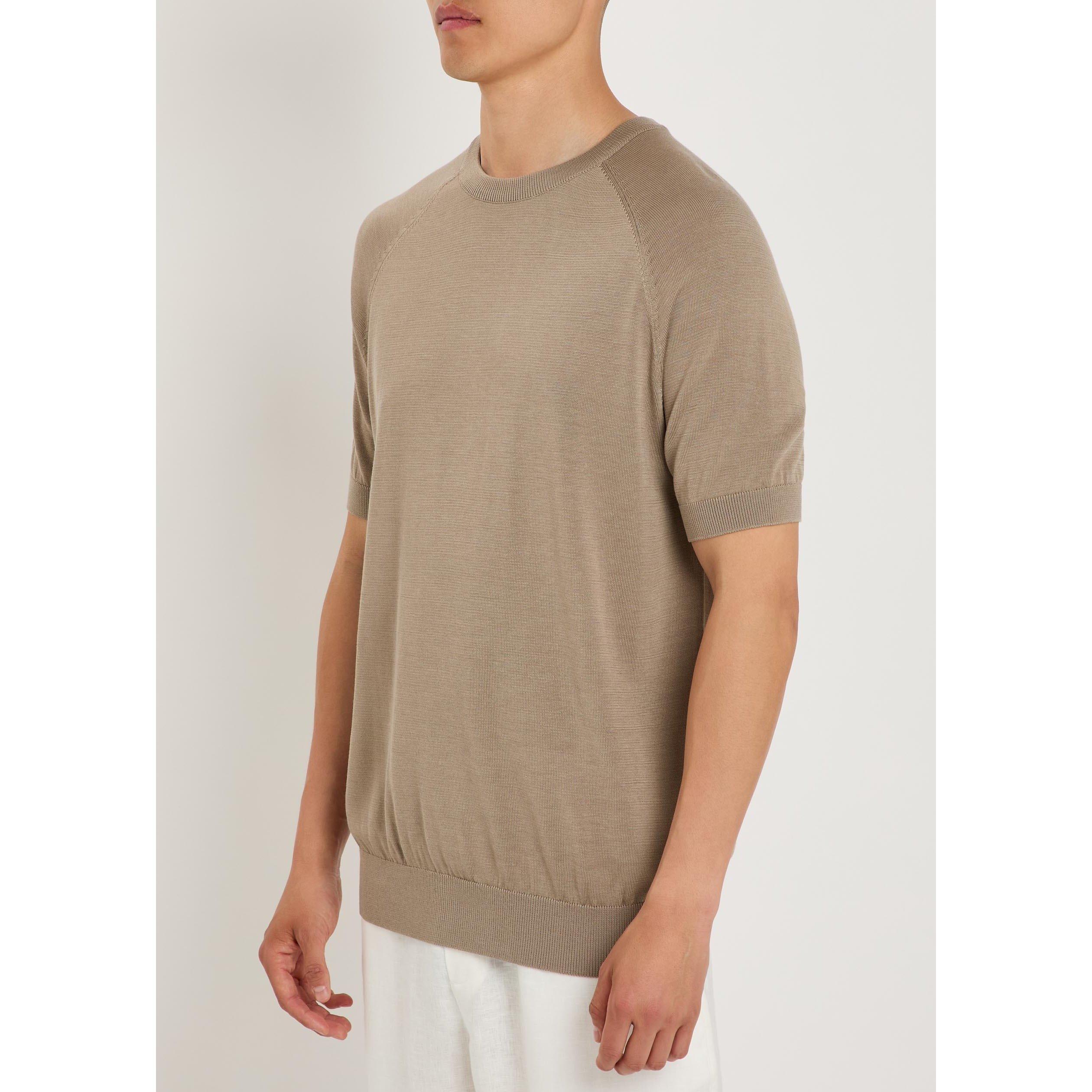 SAND - Raith - Men's Riera Short-Sleeve Knitted T-Shirt - 2