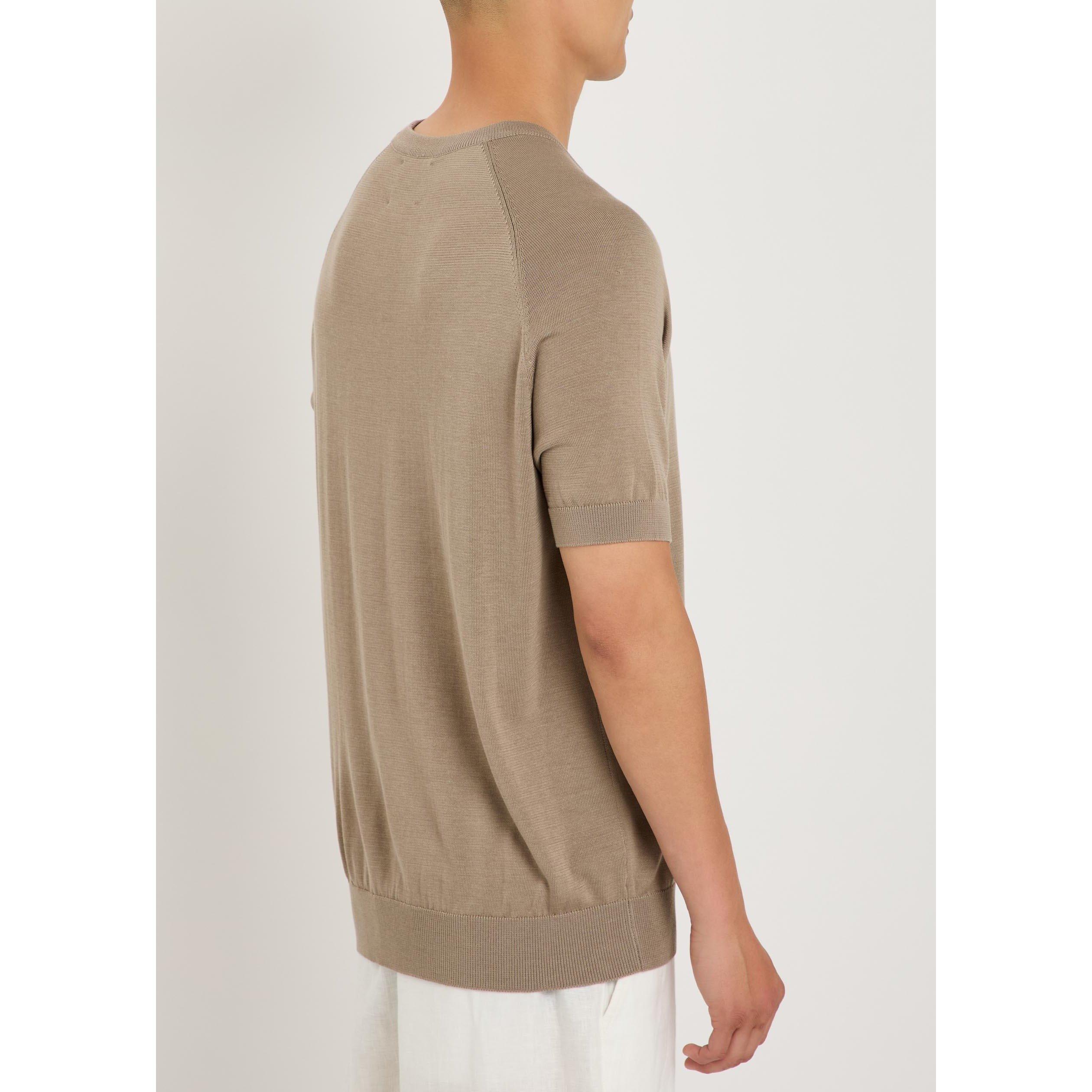 SAND - Raith - Men's Riera Short-Sleeve Knitted T-Shirt - 3