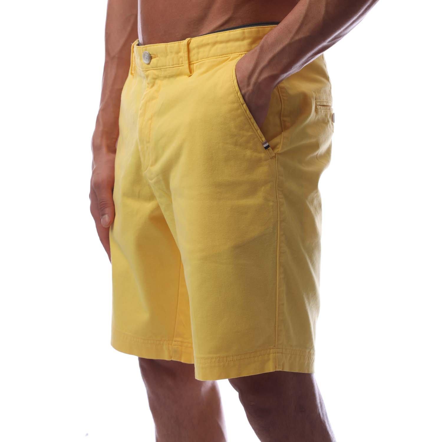 Bright Yellow - Boss - Men's Slice Chino Shorts - 1