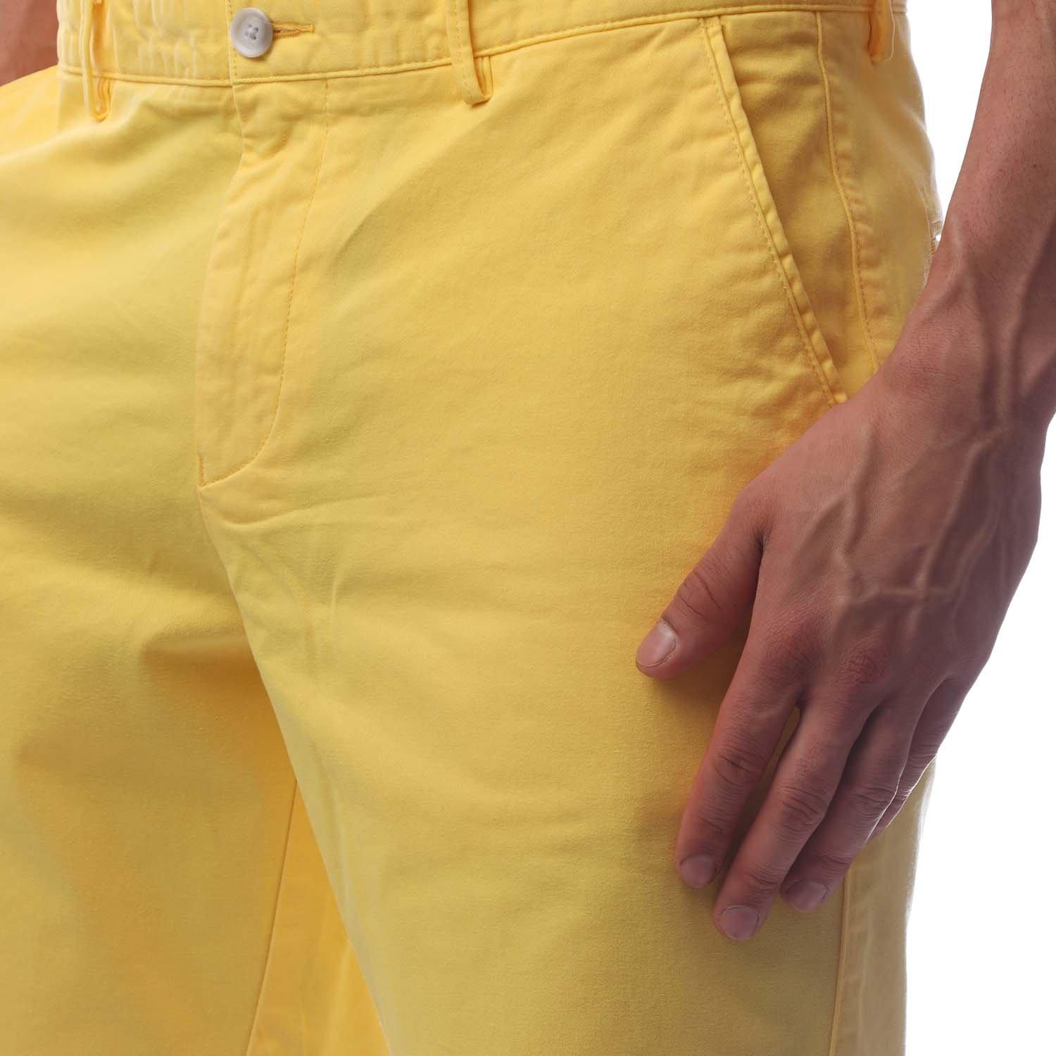 Bright Yellow - Boss - Men's Slice Chino Shorts - 2