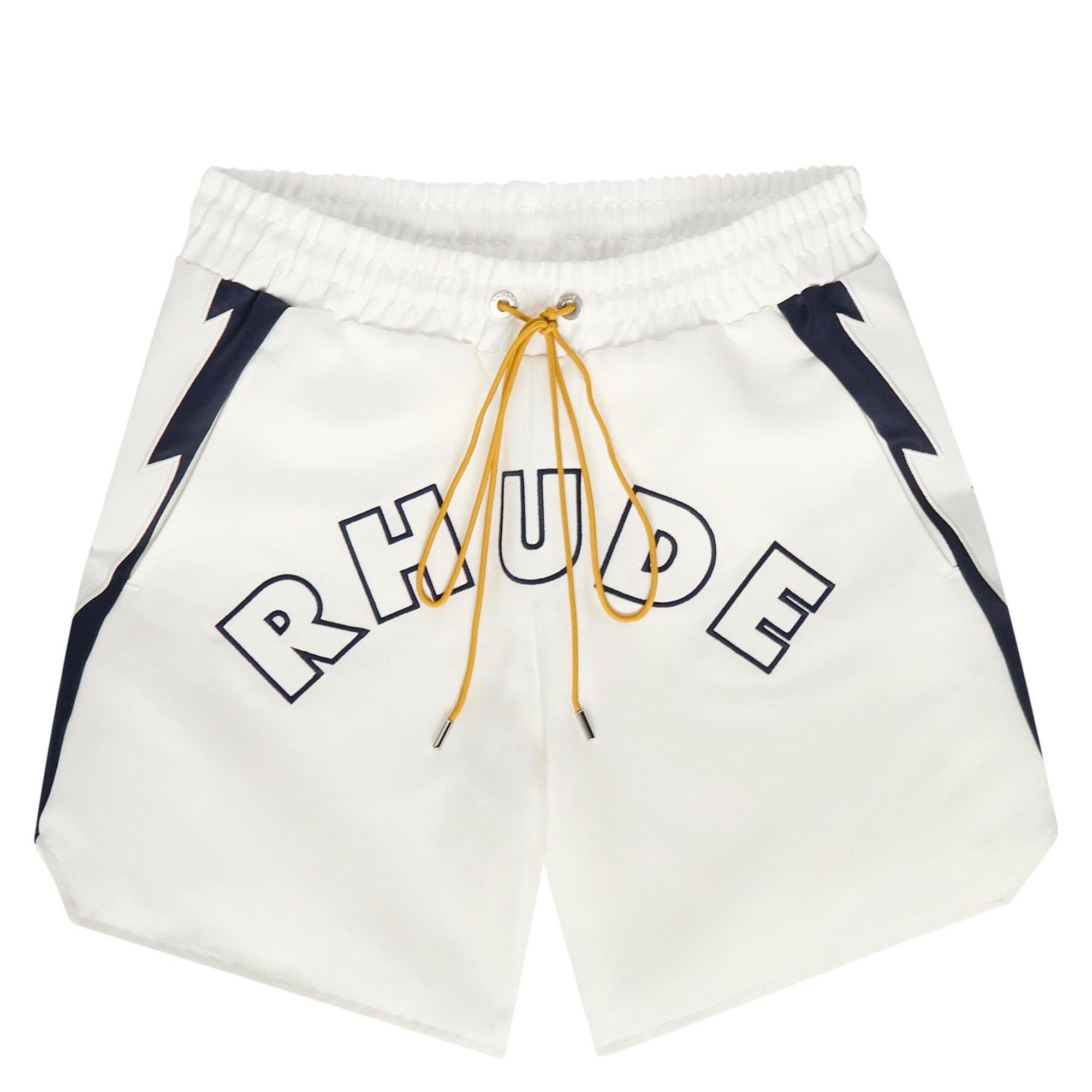 Rhude RH 로고 라이트닝 쇼츠