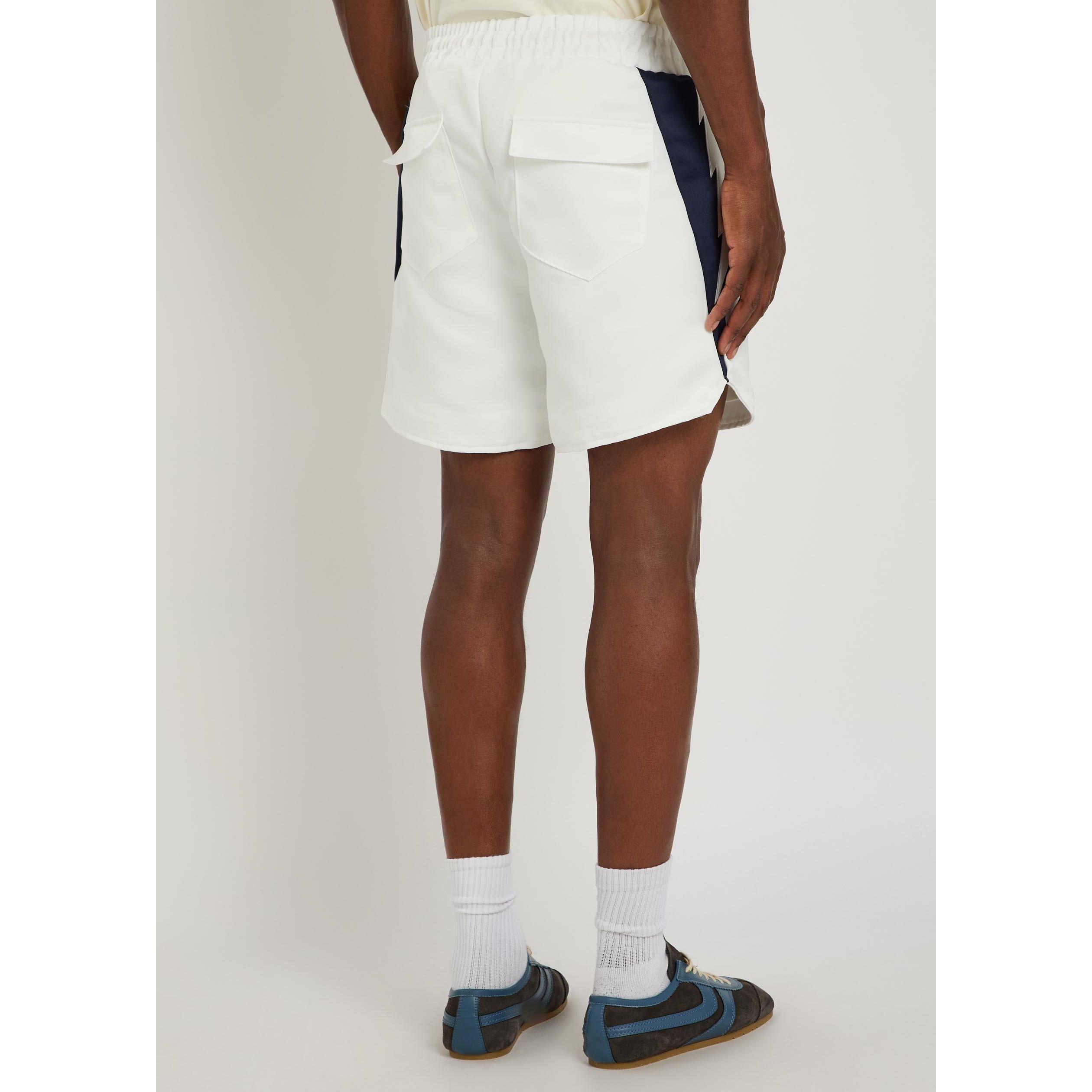 WHITE - Rhude - RH LOGO LIGHTNING SHORTS - 3