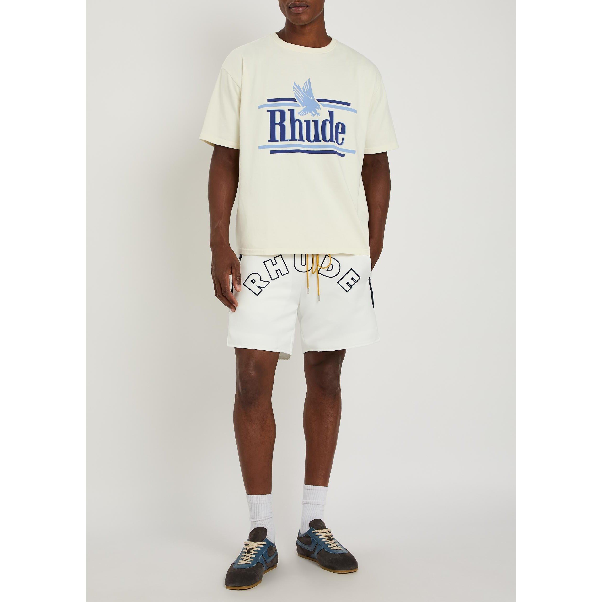 WHITE - Rhude - RH LOGO LIGHTNING SHORTS - 5