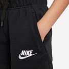 Noir/Blanc - Nike - Sportswear Club Big Kids' (Girls') French Terry Shorts - 6
