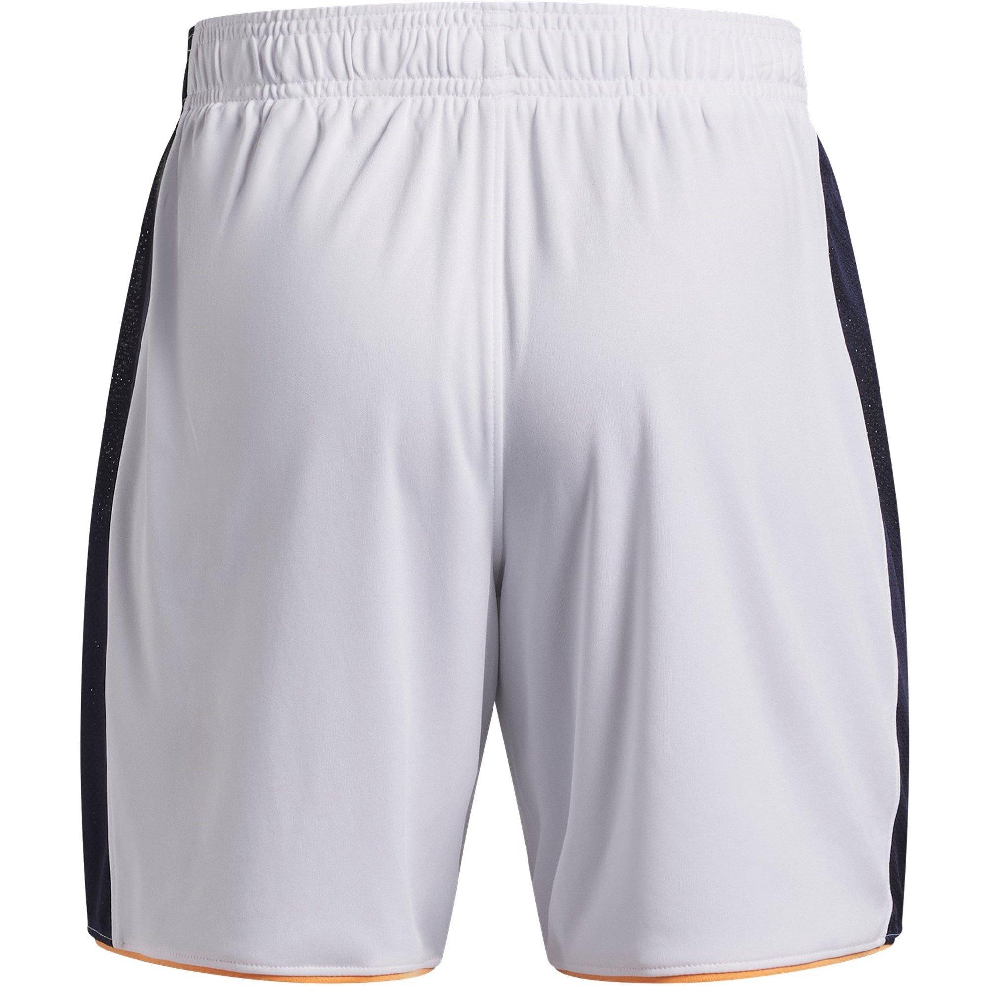 White/Navy - Under Armour - Kids' Performance Gym Shorts - 2