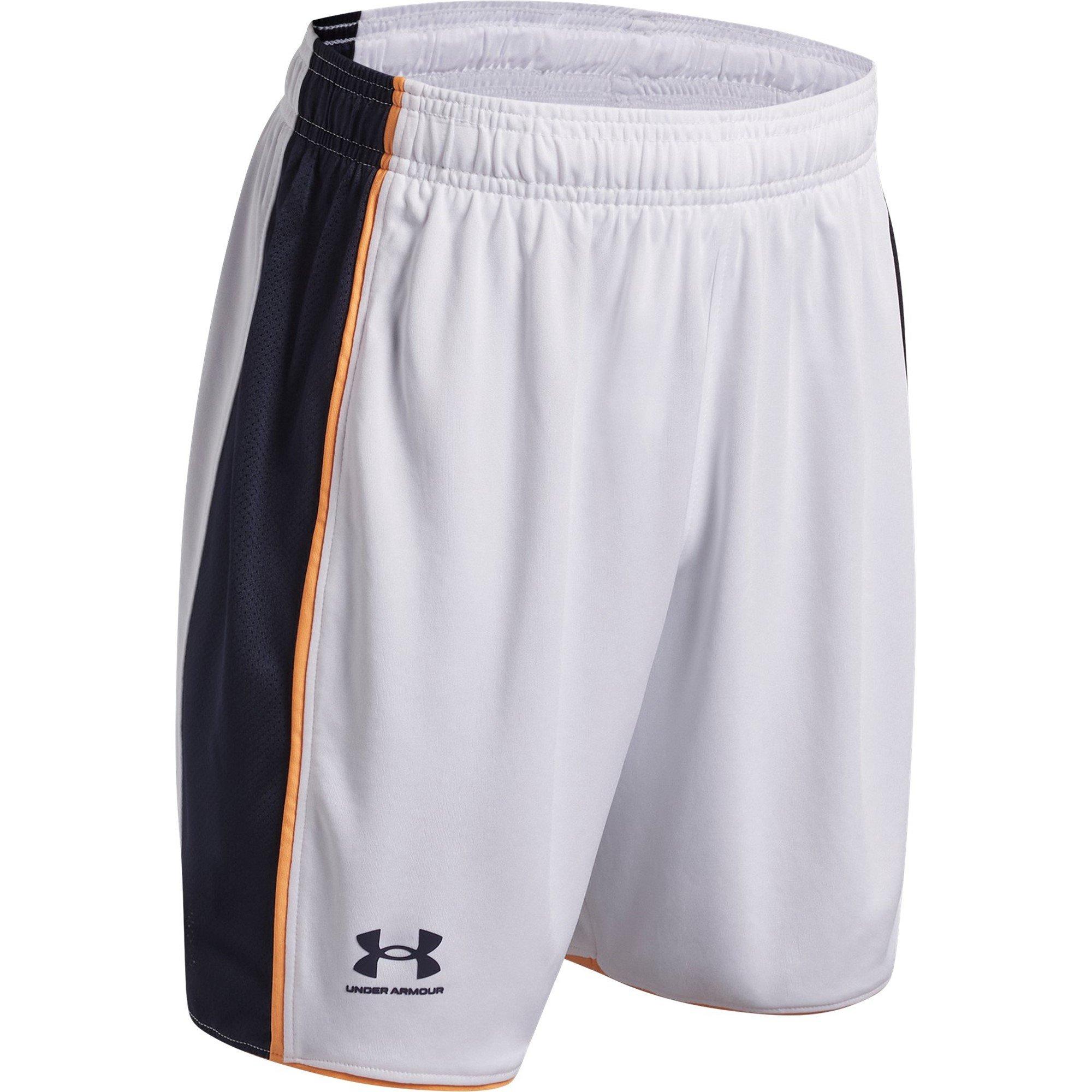 White/Navy - Under Armour - Kids' Performance Gym Shorts - 3