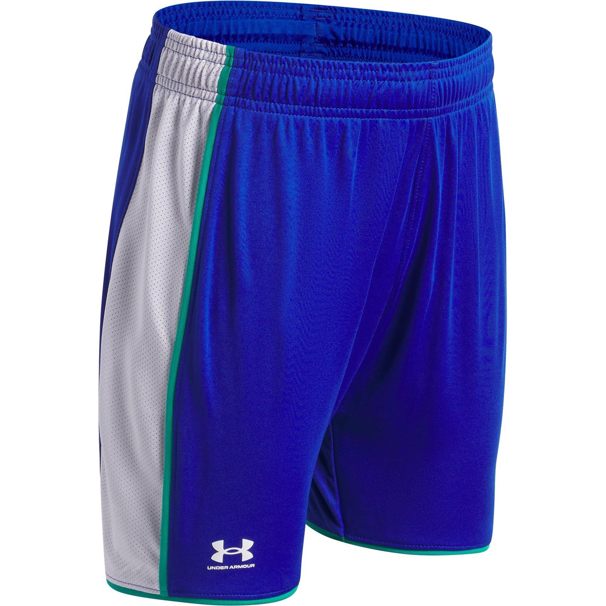 Royal / White - Under Armour - Kids' Performance Gym Shorts - 3
