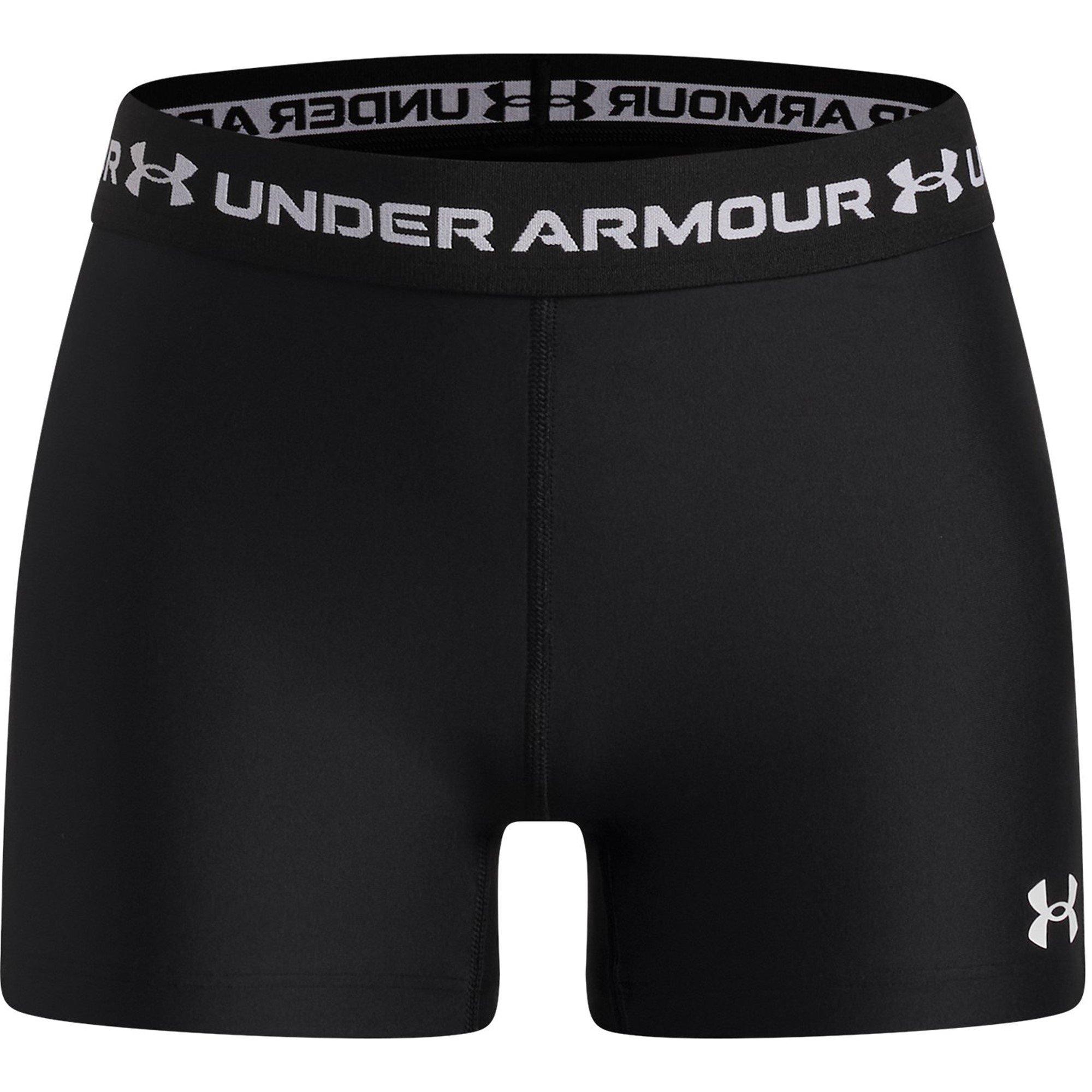 Black/White - Under Armour - Kids HeatGear® Performance Gym Shorts - 1