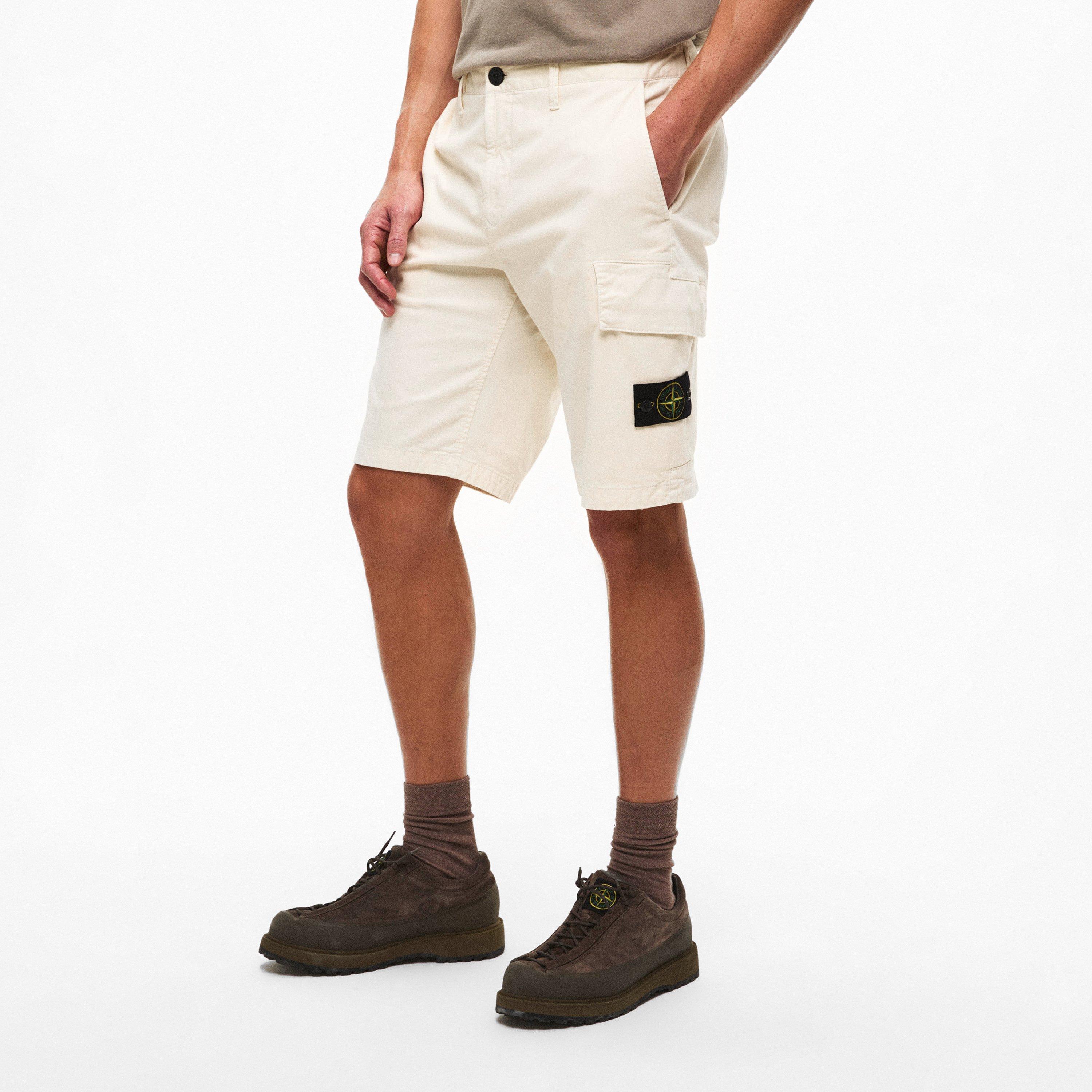 Ivory V0193 - Stone Island - Men's Cargo Shorts - 3