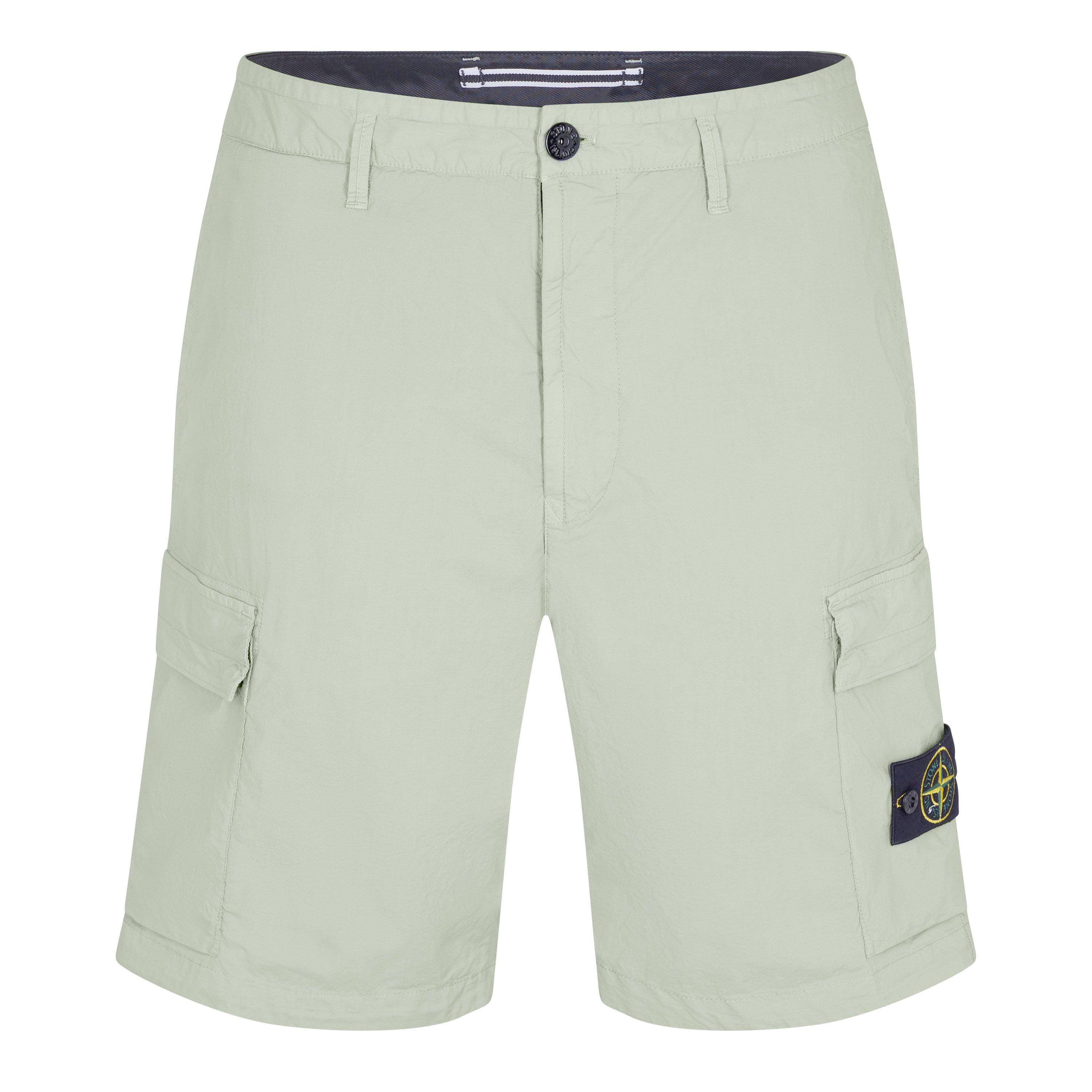 Stone Island Men's Cargo Shorts - Sage V0055 - M