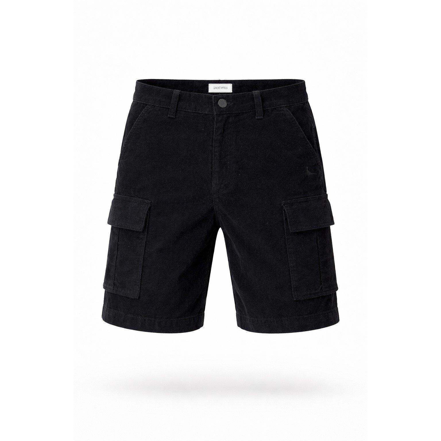 Jack Wills Men's Cargo Shorts - Black Horn - XL