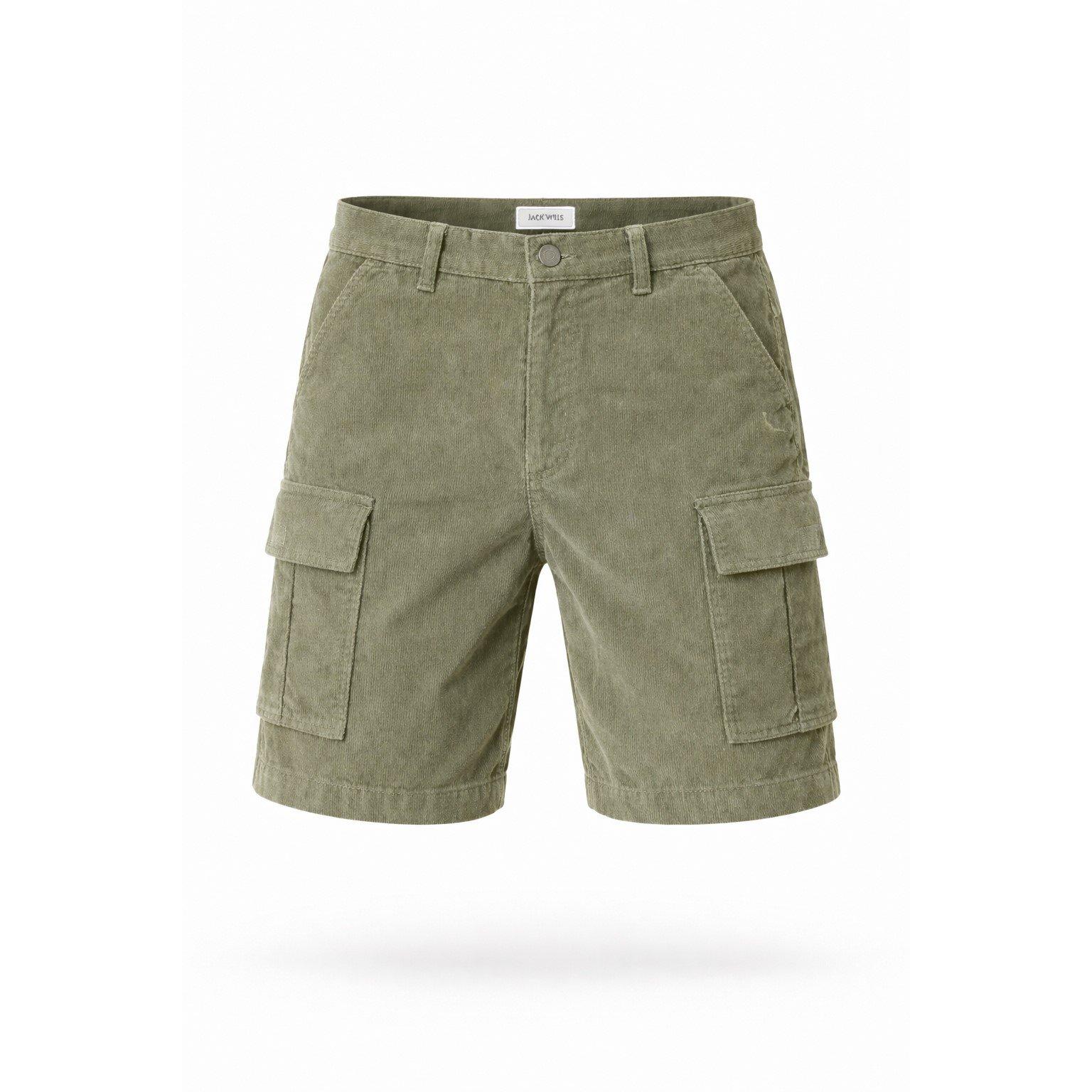 Jack Wills Men's Cargo Shorts - Silver Sage - XL