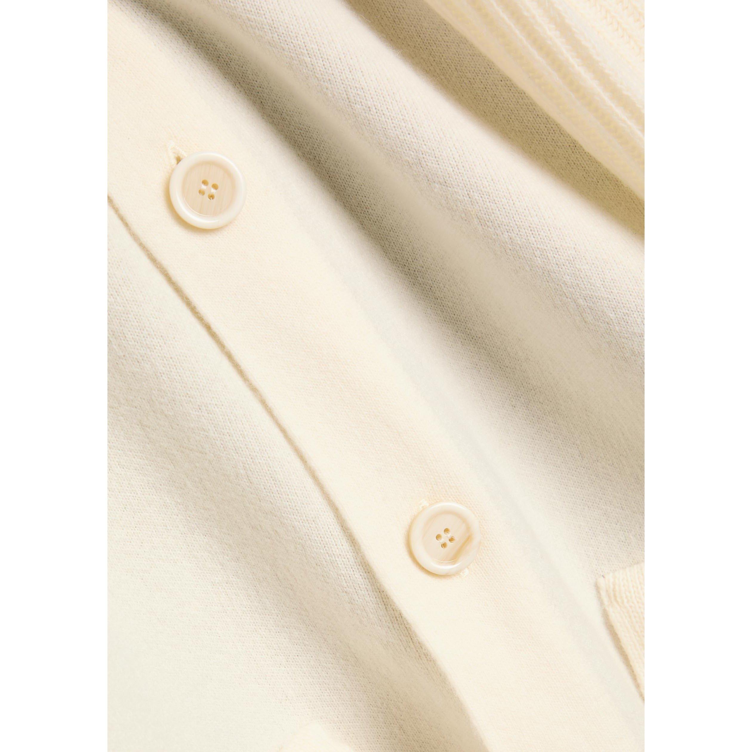 ECRU - Lardini - Men's Double-Knit Wool Relaxed-Fit Jacket - 4
