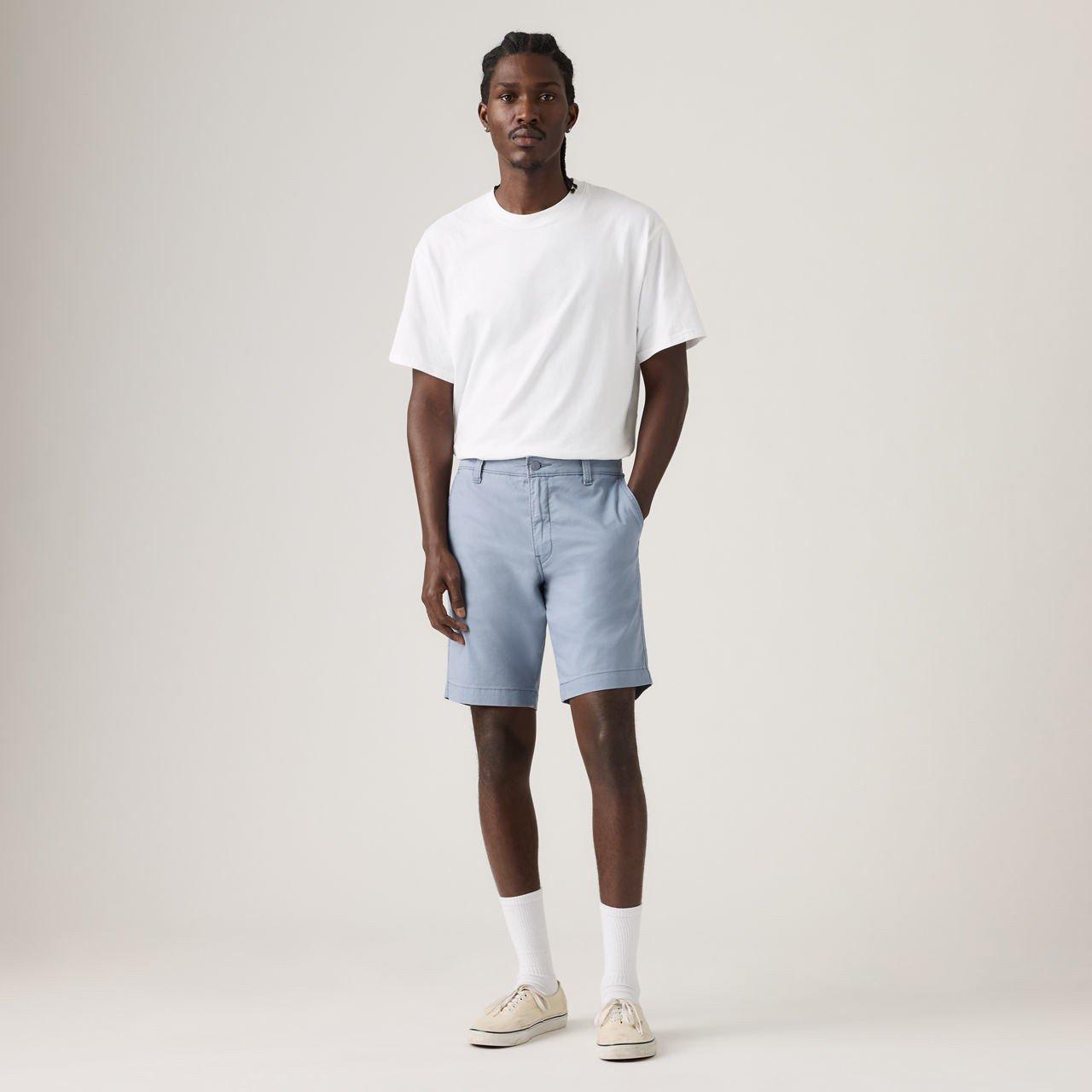 Blå - Levis - Men's Kano Blue Chino Shorts - 4