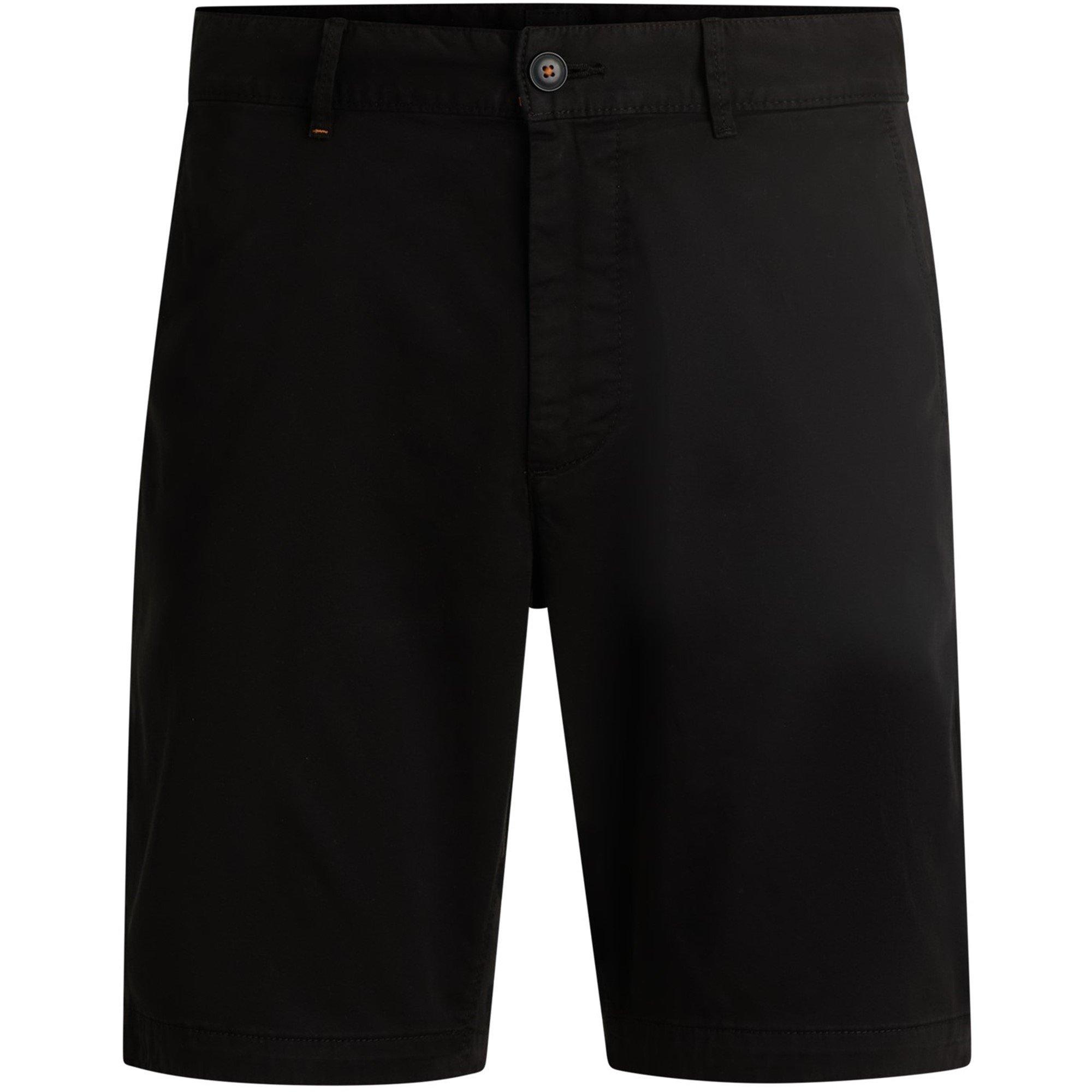Boss Mens BOSS ORANGE Chino Slim Shorts - Black 001 - S