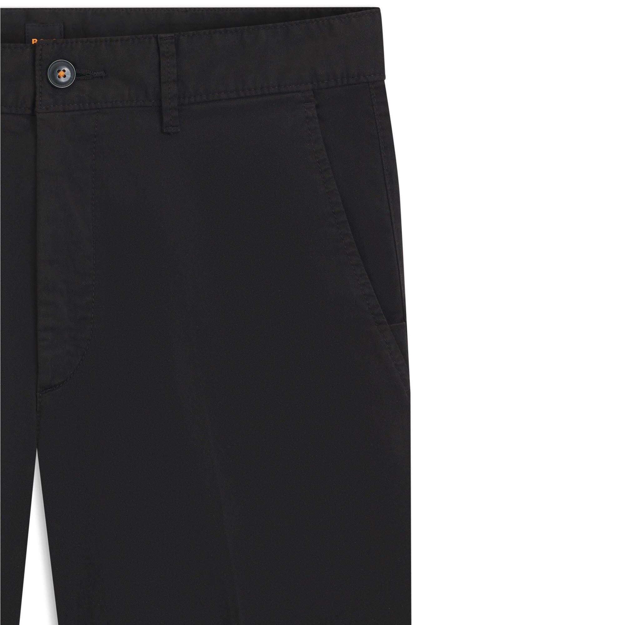 Black 001 - Boss - Mens BOSS ORANGE Chino Slim Shorts - 5