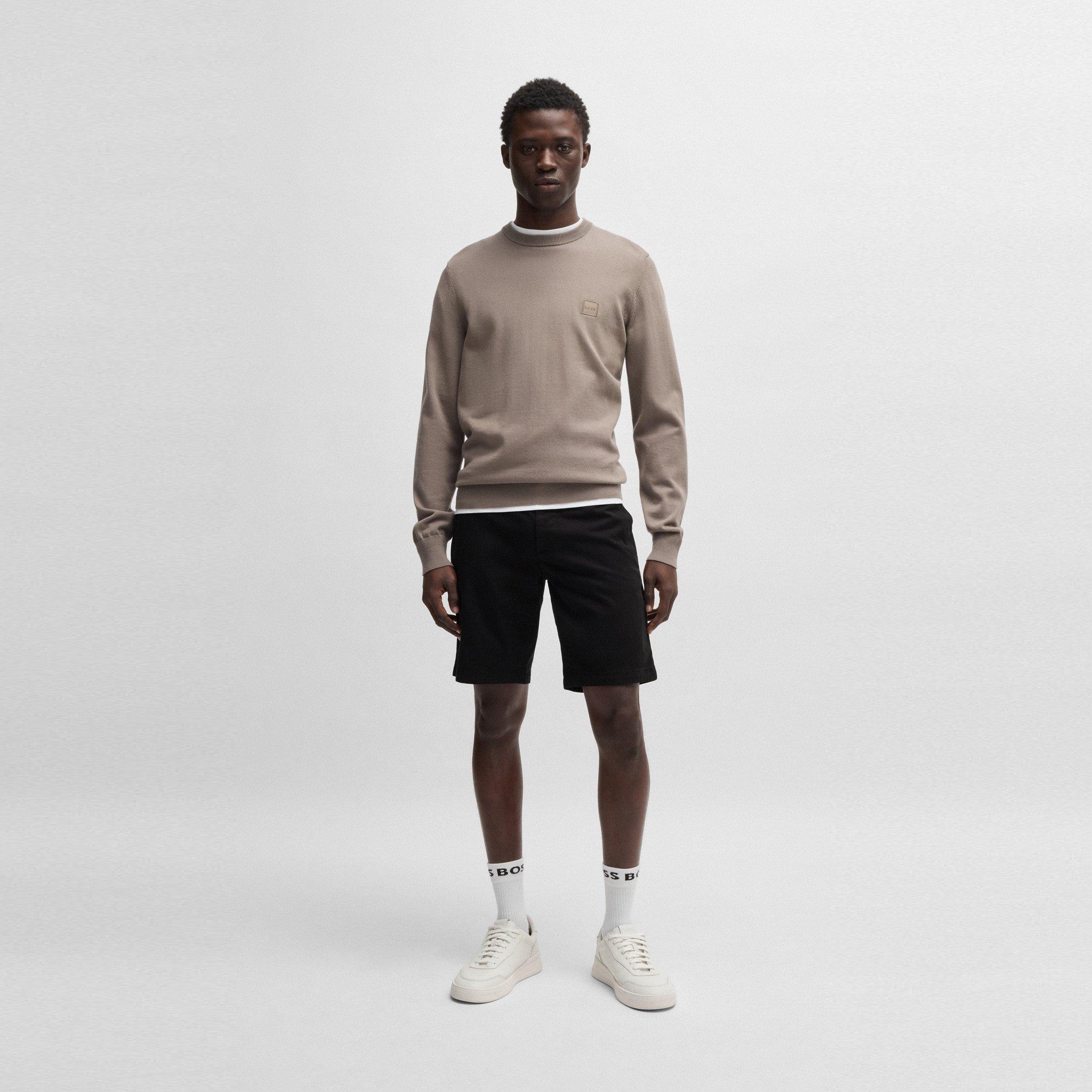 Black 001 - Boss - Chino Slim Shorts - 5