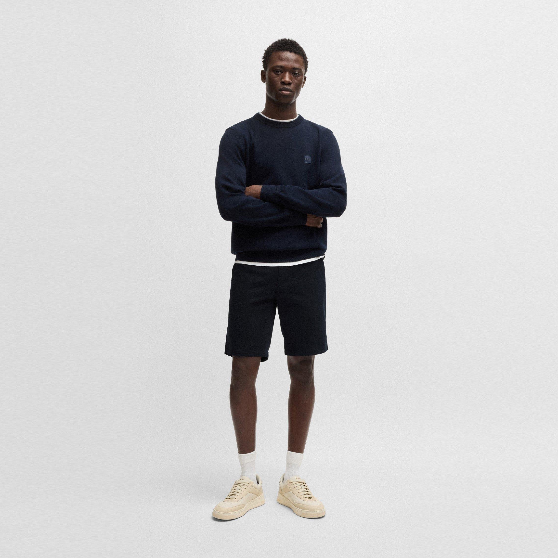 Navy 404 - Boss - Mens BOSS ORANGE Chino Slim Shorts - 5