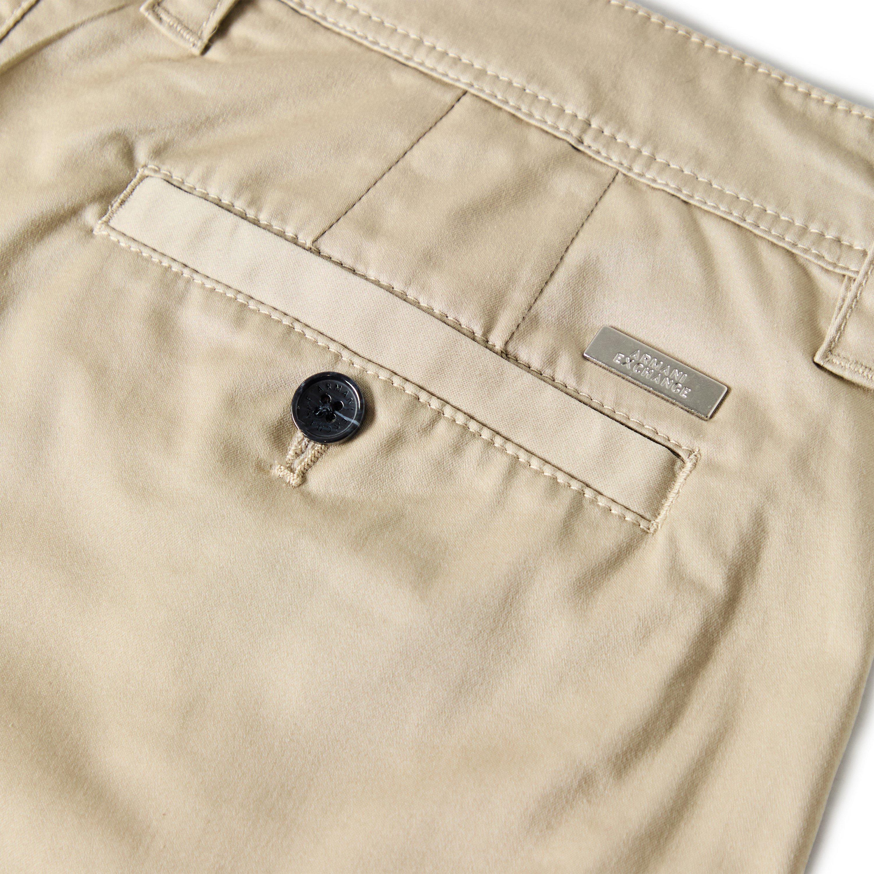 Fossil Beige - Armani Exchange - Men's Bermuda Chino Shorts - 3