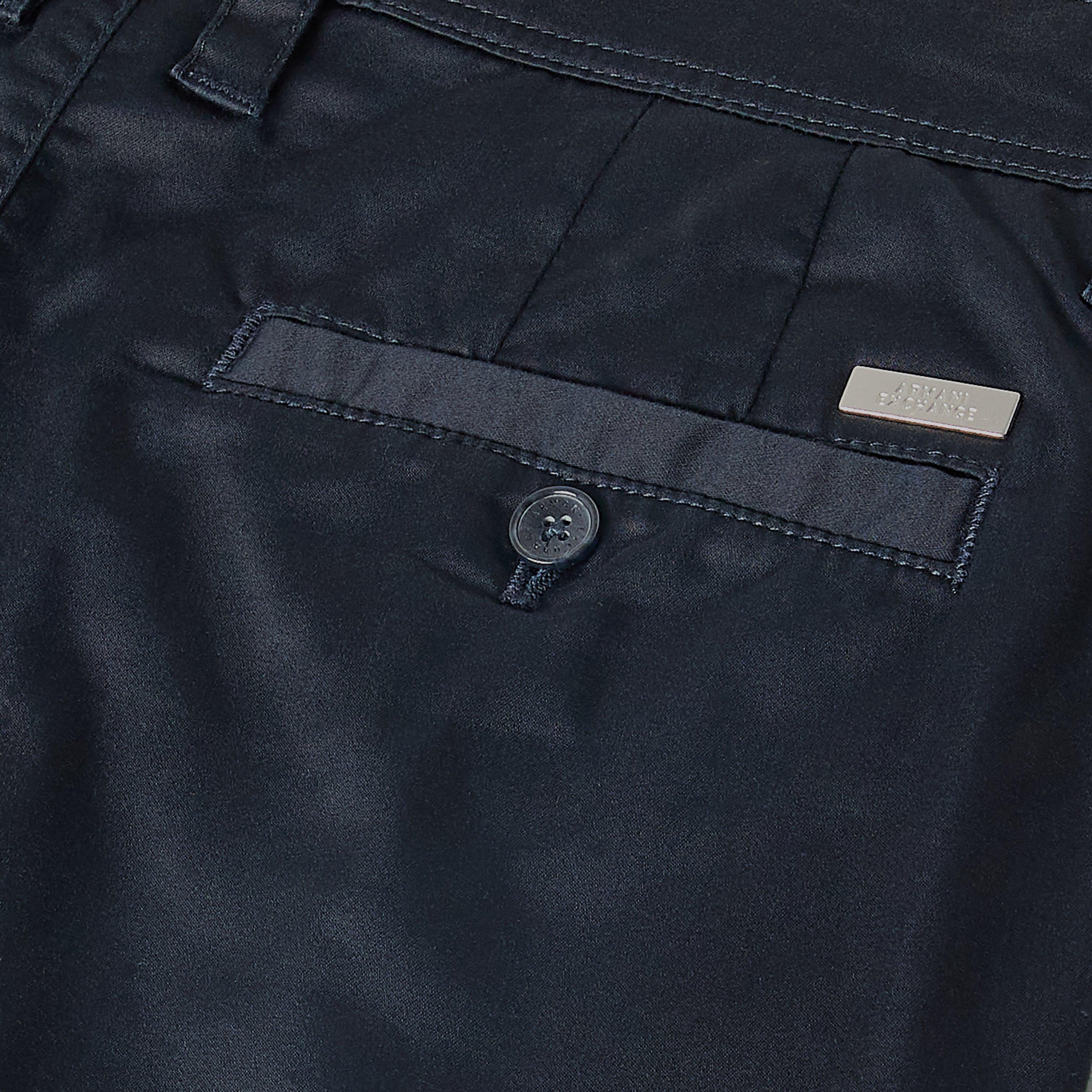 Bleu marine foncé - Armani Exchange - Men's Bermuda Chino Shorts - 3