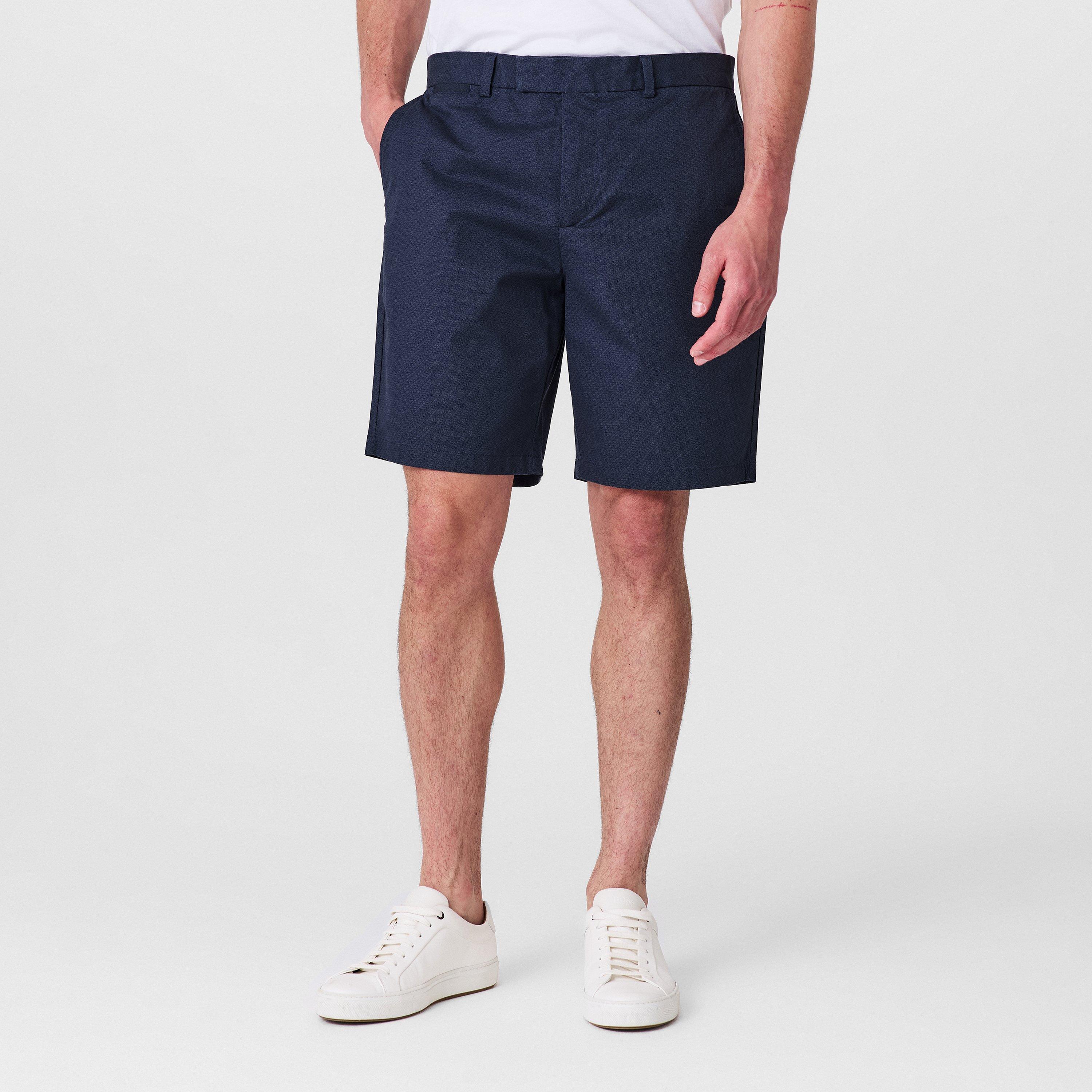 Navy - Ted Baker - Men's Geo Chino Shorts - 3