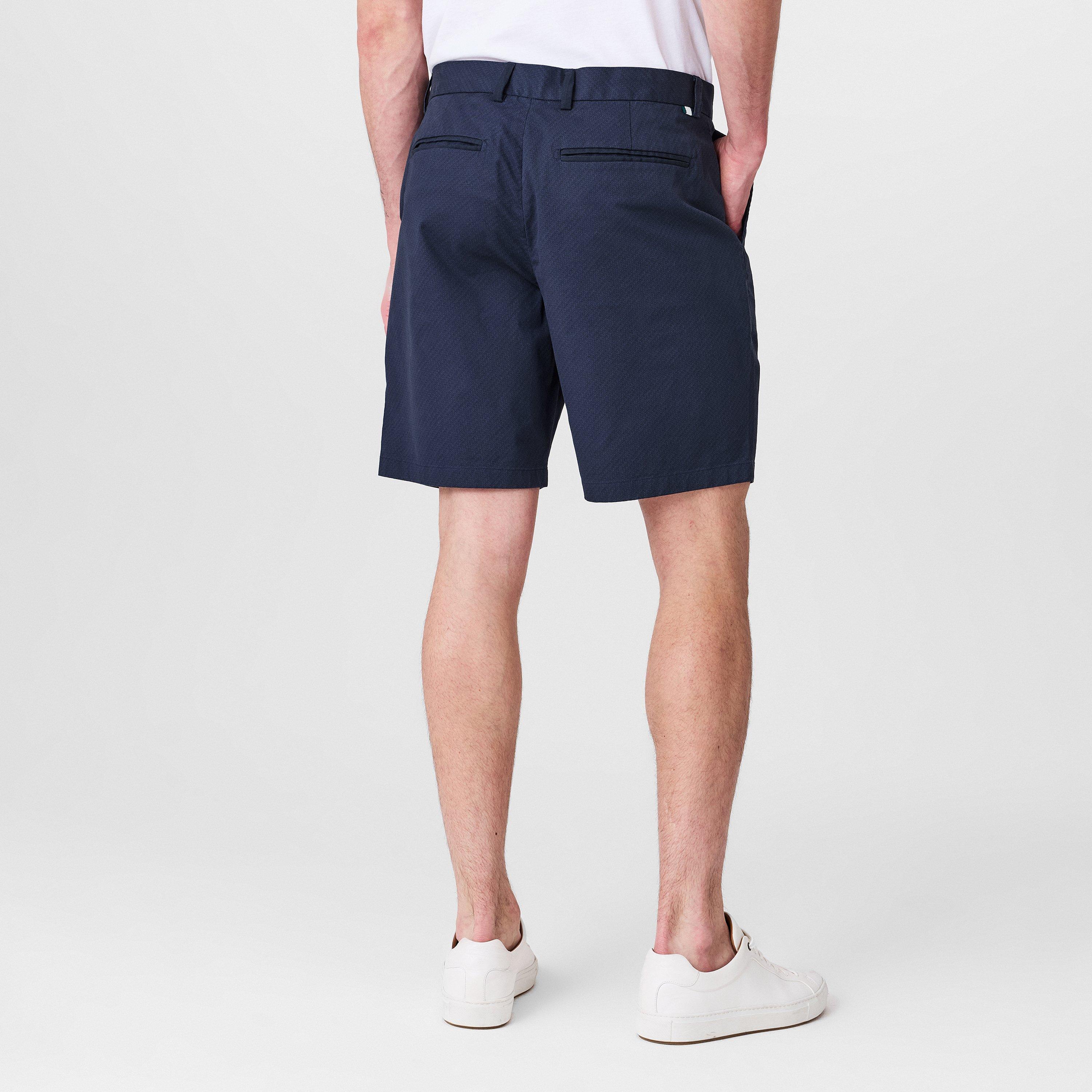 Navy - Ted Baker - Men's Geo Chino Shorts - 4