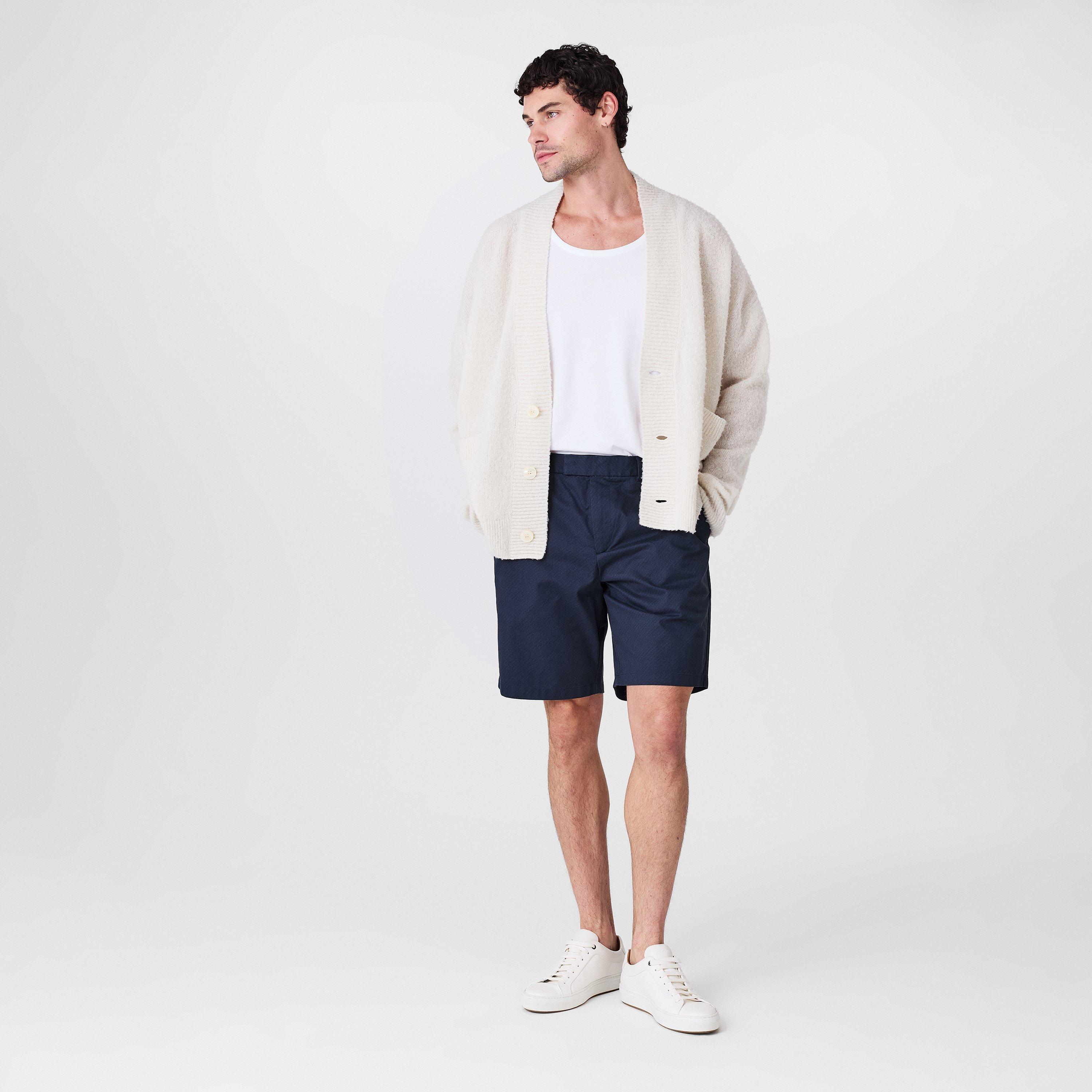 Navy - Ted Baker - Men's Geo Chino Shorts - 6