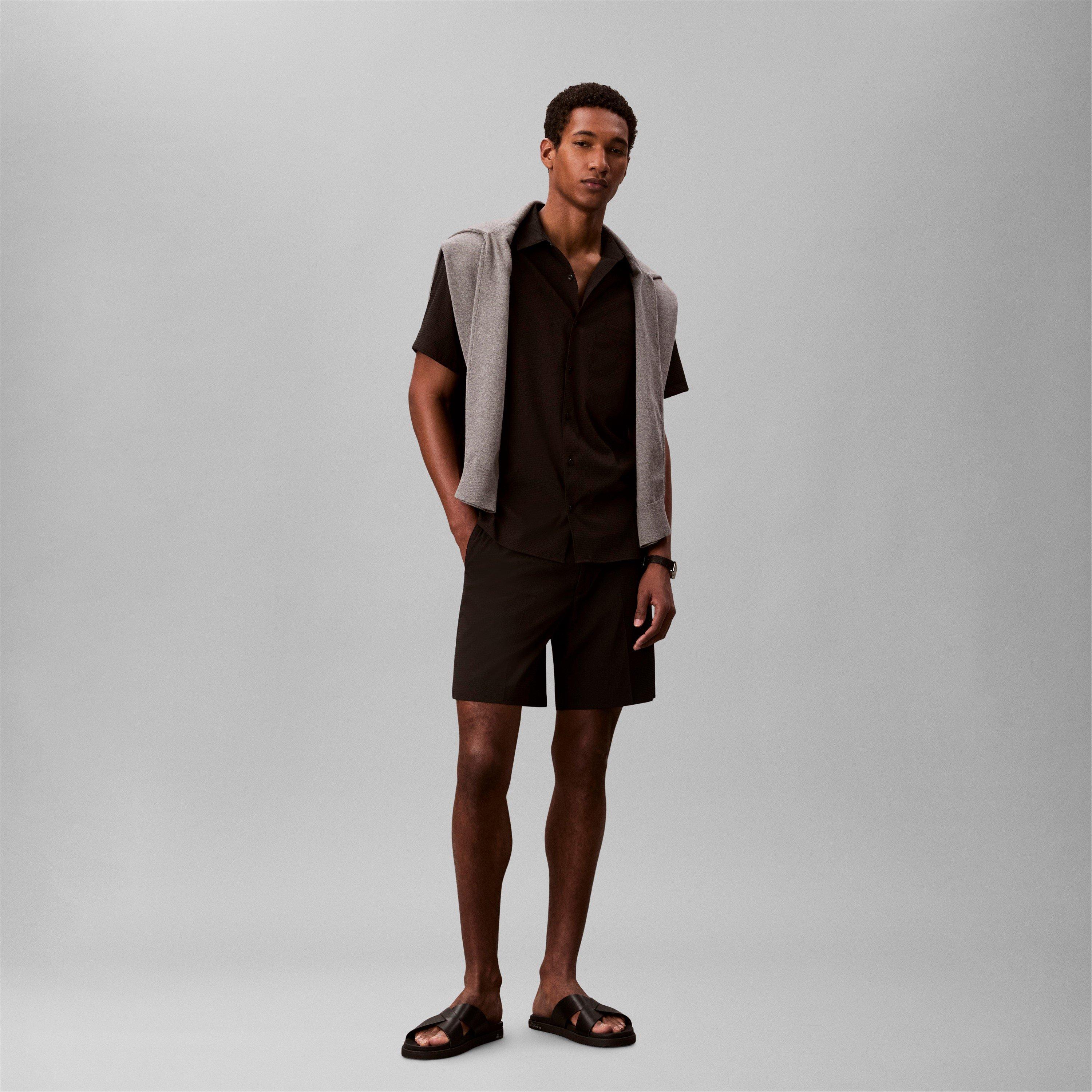 Black - Calvin Klein - Men's Chino Shorts - 2