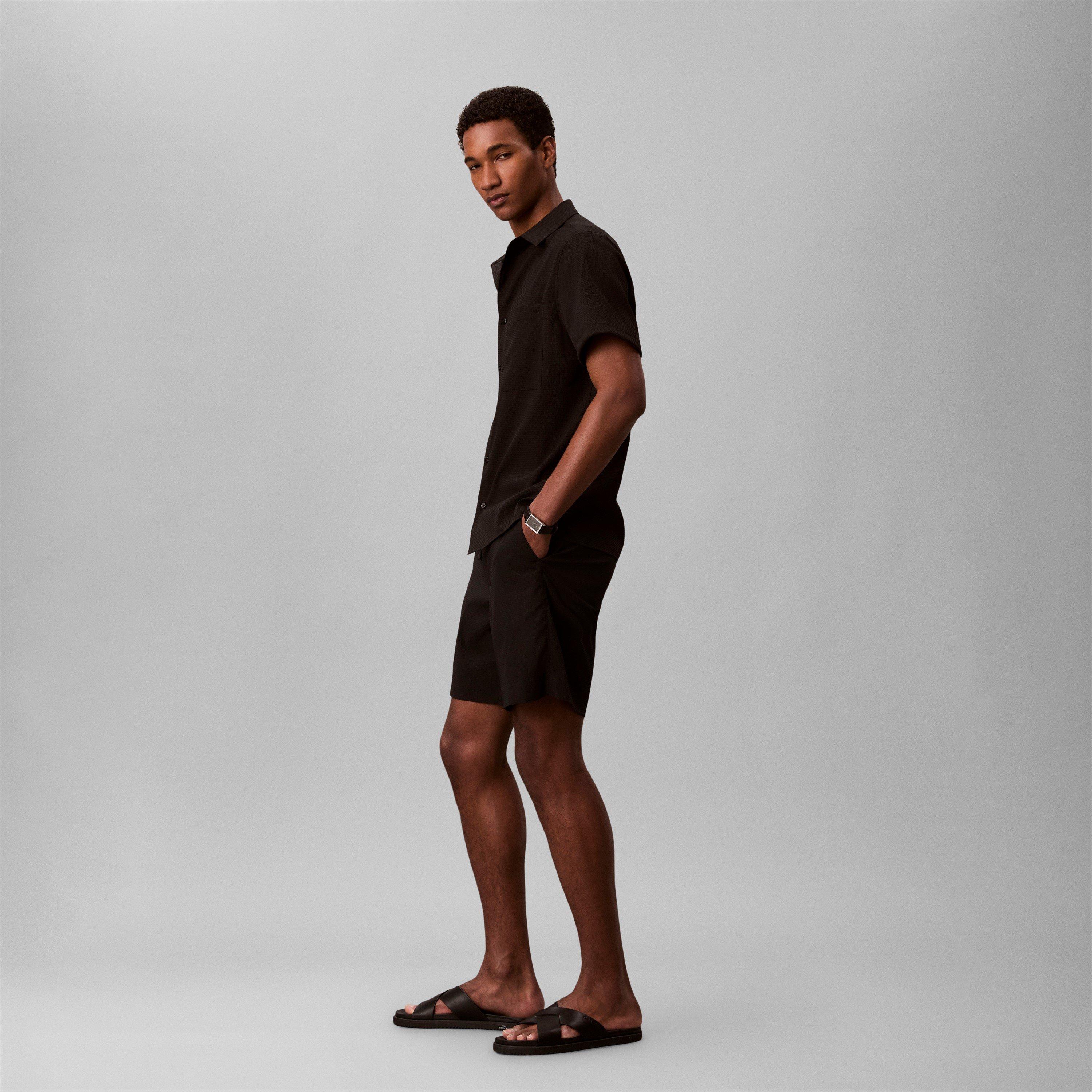 Black - Calvin Klein - Men's Chino Shorts - 3
