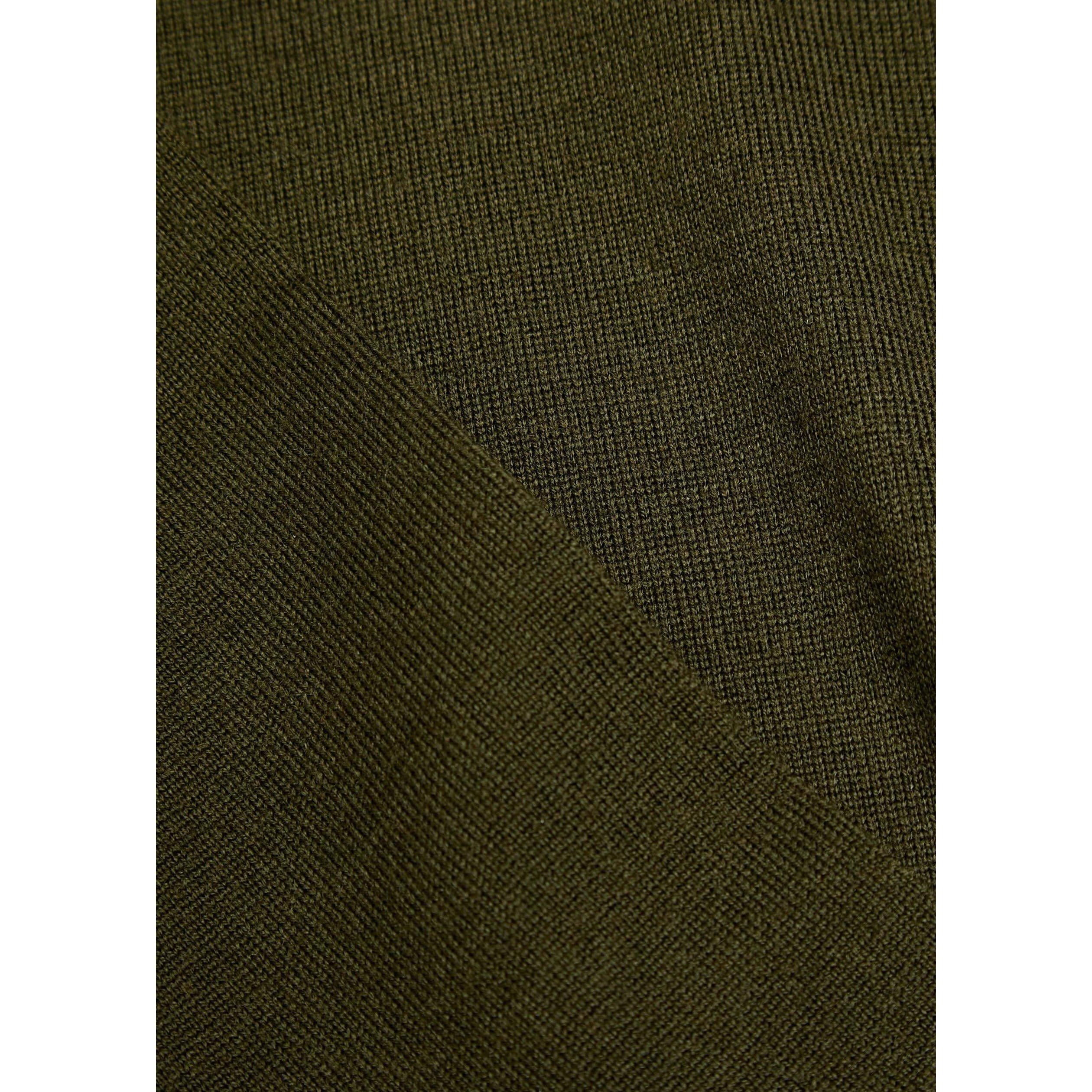 OLIVE - Officine Generale - Men's Nina Merino Wool Crew-Neck Jumper - 4